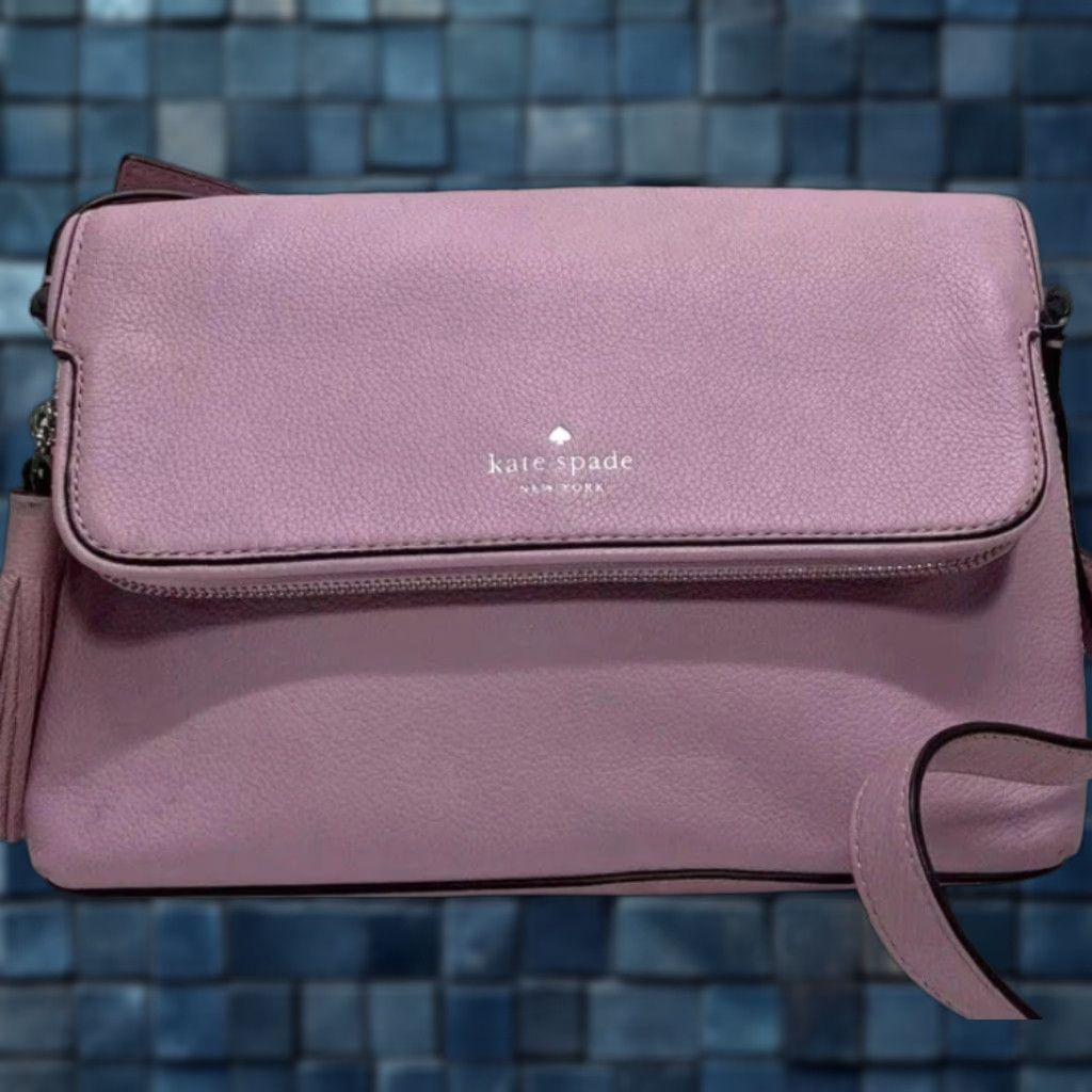 Vintage VINTAGE Women’s Kate Spade Chester Street Plum Annalise Leather Crossbody Small Size Bag Size ONE SIZE - 1 Thumbnail