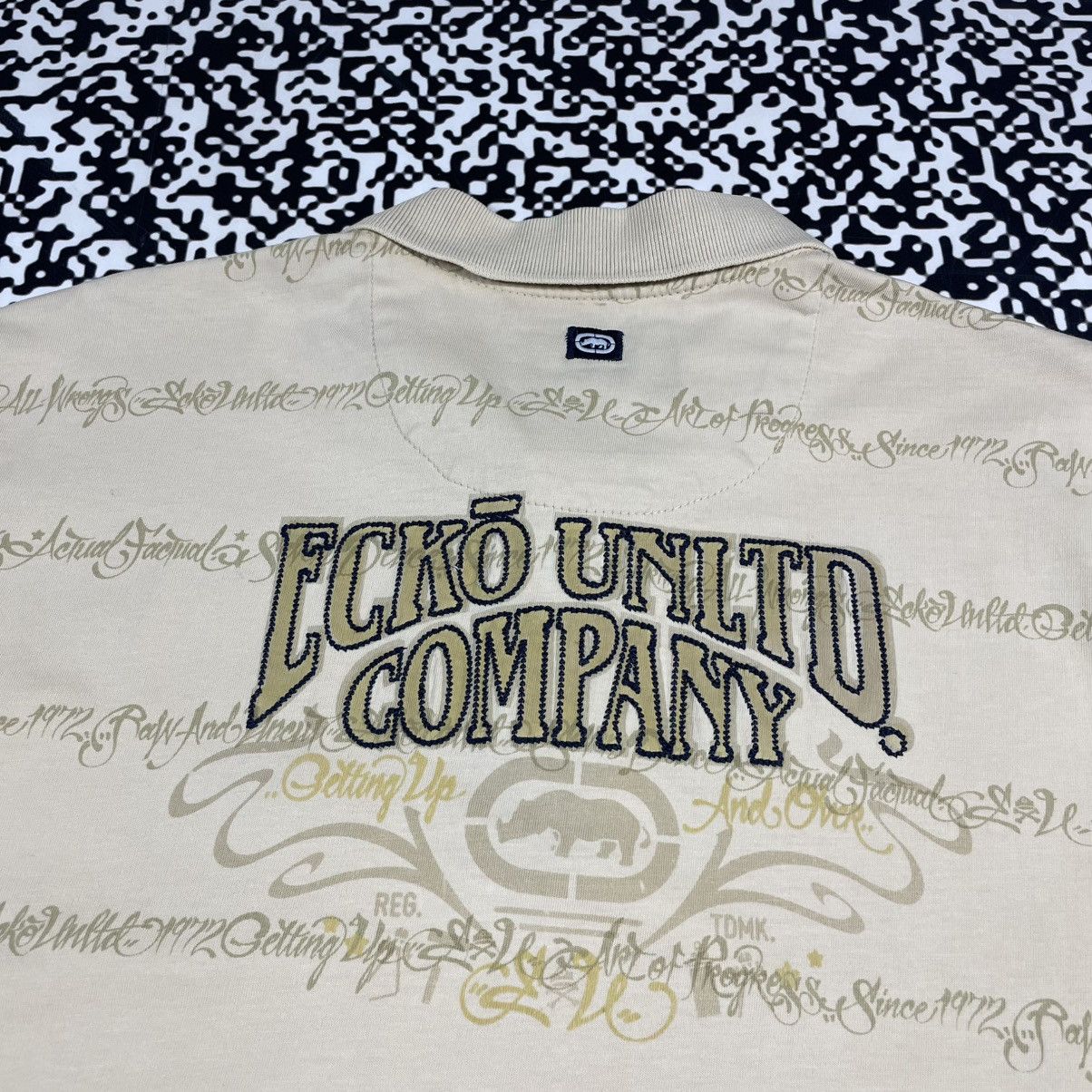 Ecko Unltd. Vintage Y2K Ecko Unlimited UNLTD Rap Polo Retro T-shirt Size US XXL / EU 58 / 5 - 7 Thumbnail