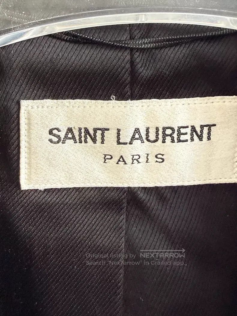 Saint Laurent Paris Saint Laurent Paris Black Moto Leather Jacket i Size XS / US 0-2 / IT 36-38 - 3 Thumbnail