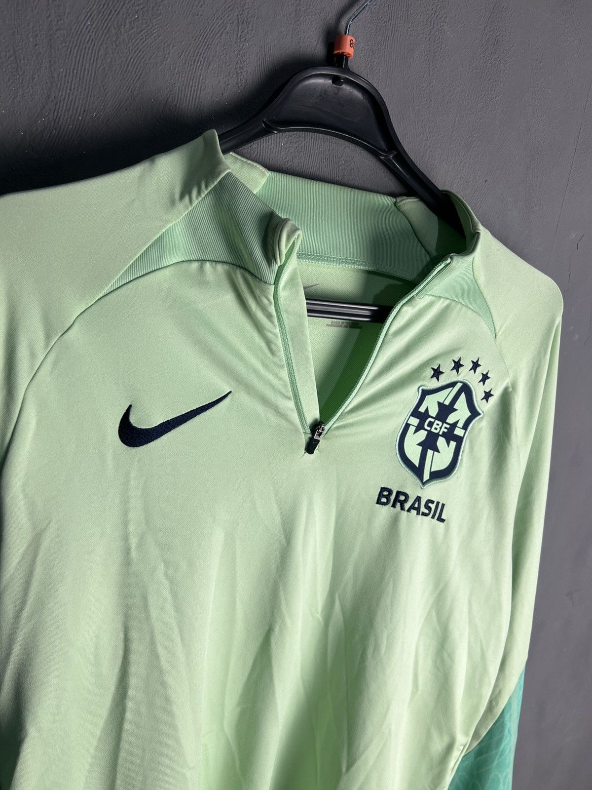 Nike 🇧🇷 Nike Brazil soccer Jersey Long Sleeve Training rare Size US M / EU 48-50 / 2 - 3 Thumbnail