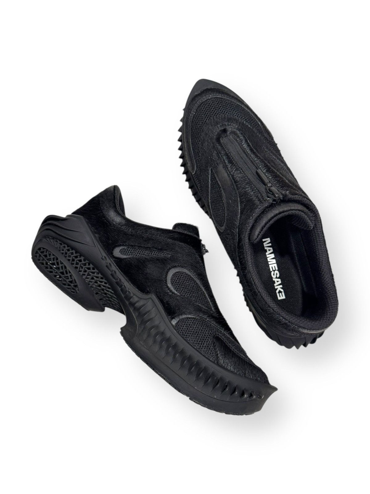 NAMESAKE Clippers 5000 Pony Hair Sneakers, Sz 42, Euphoric Black Size US 9.5 / EU 42-43 - 2 Thumbnail