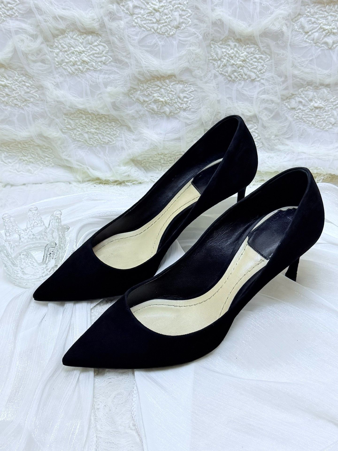 Dior Dior Suede Black Lowtop Sneakers us_5 Women Size US 5 / IT 35 - 1 Thumbnail