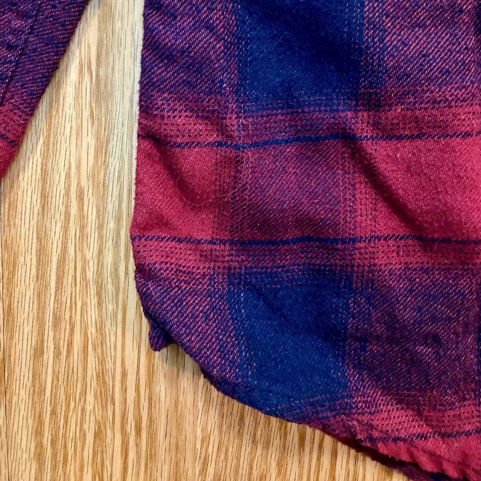 Burnside Burnside Red Blue Plaid Flannel Shirt Mens Small Womens M Size US S / EU 44-46 / 1 - 5 Thumbnail