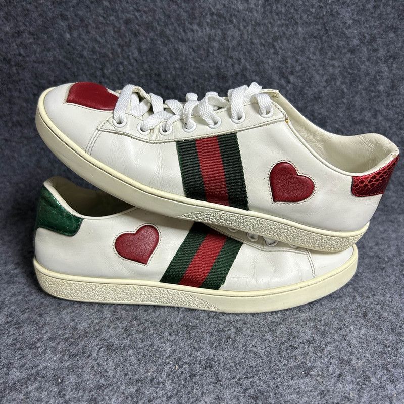 Gucci Gucci Ace White Fashion Sneakers for Women - Size US 6.5 / IT 36.5 - 8 Thumbnail