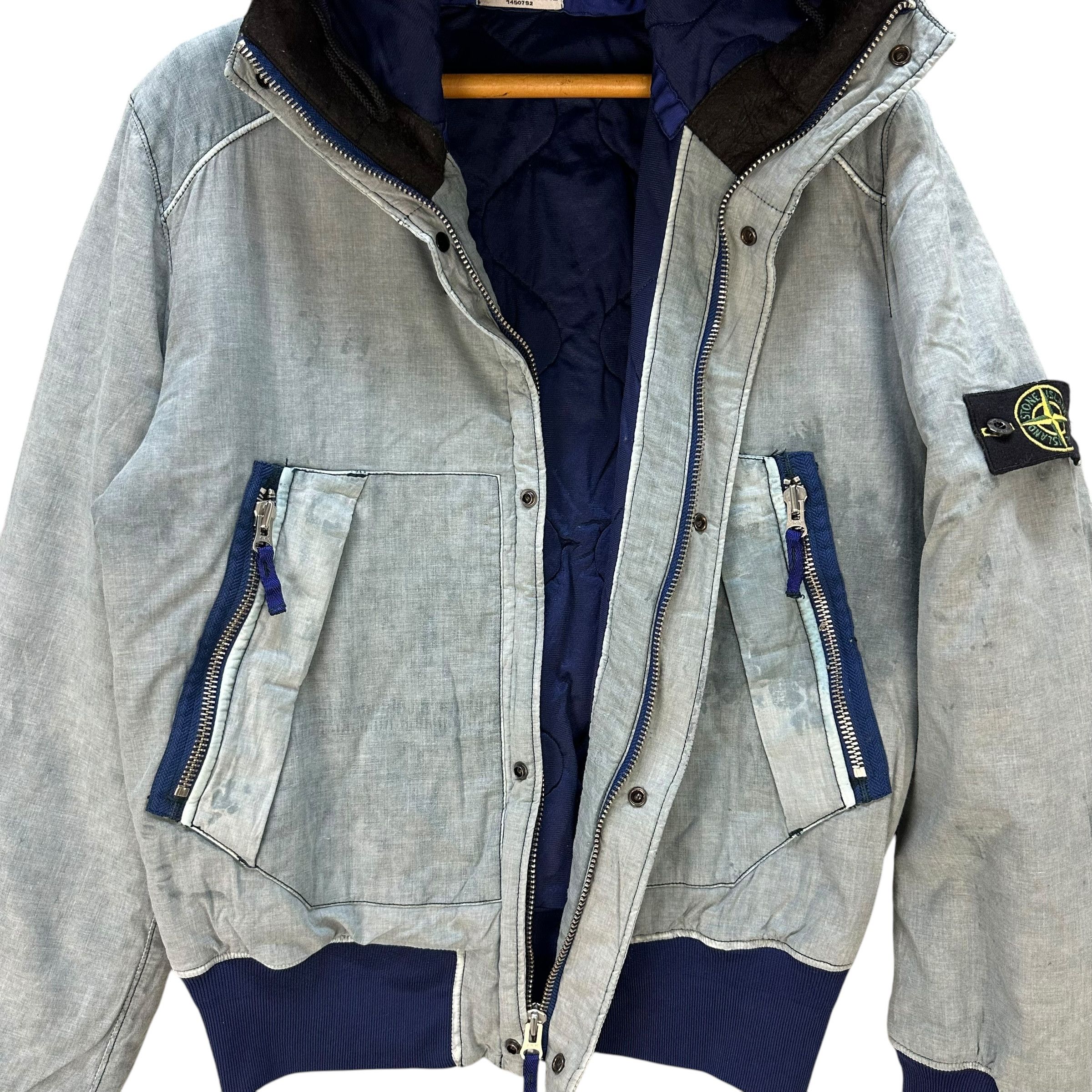 Stone Island Trashed STONE ISLAND Puffer Hooded Jacket #A82-1994 Size US L / EU 52-54 / 3 - 12 Thumbnail