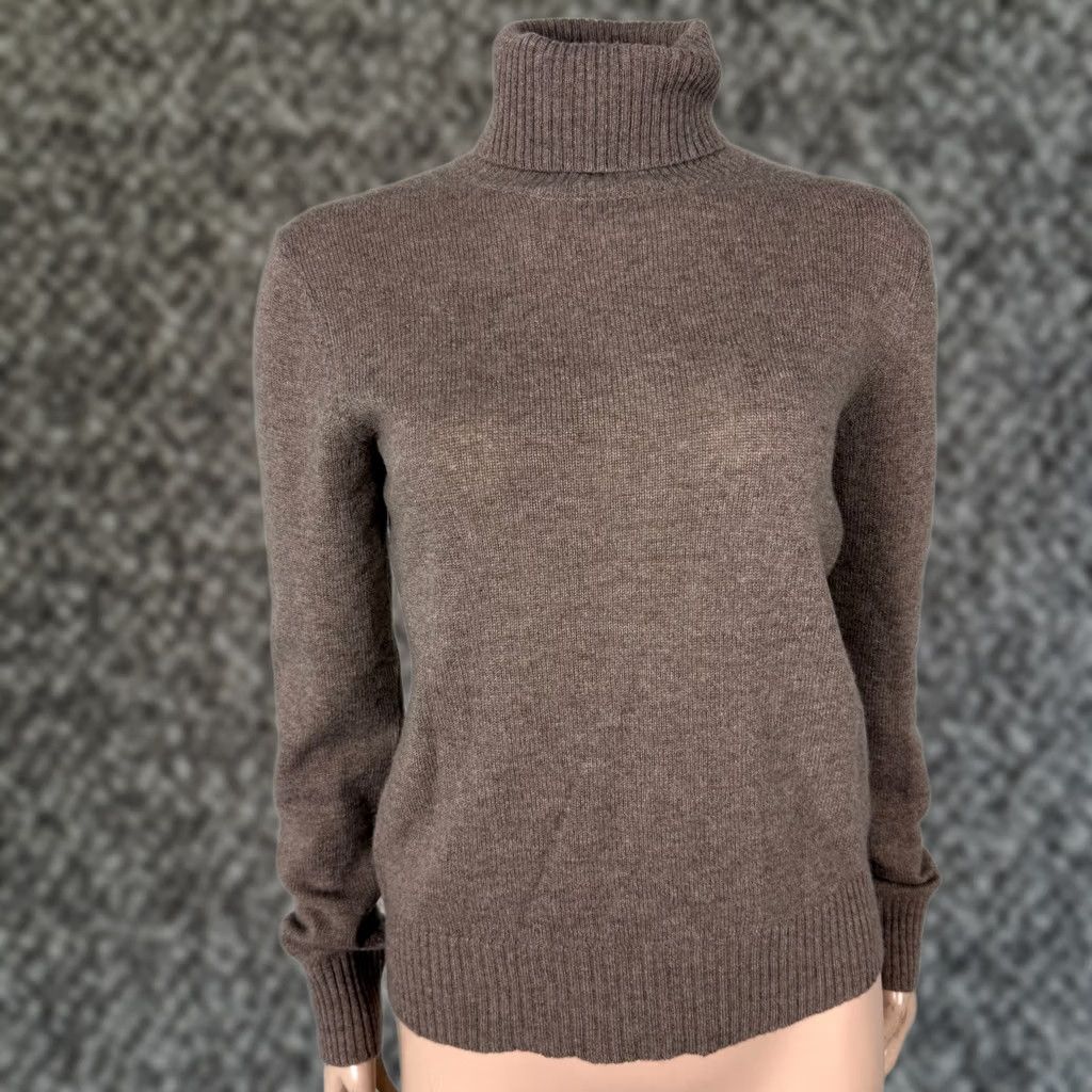 Vintage Meaghan Mac Sweater Womens S Brown Women Turtle Neck Cashmere Knit Size S / US 4 / IT 40 - 1 Thumbnail