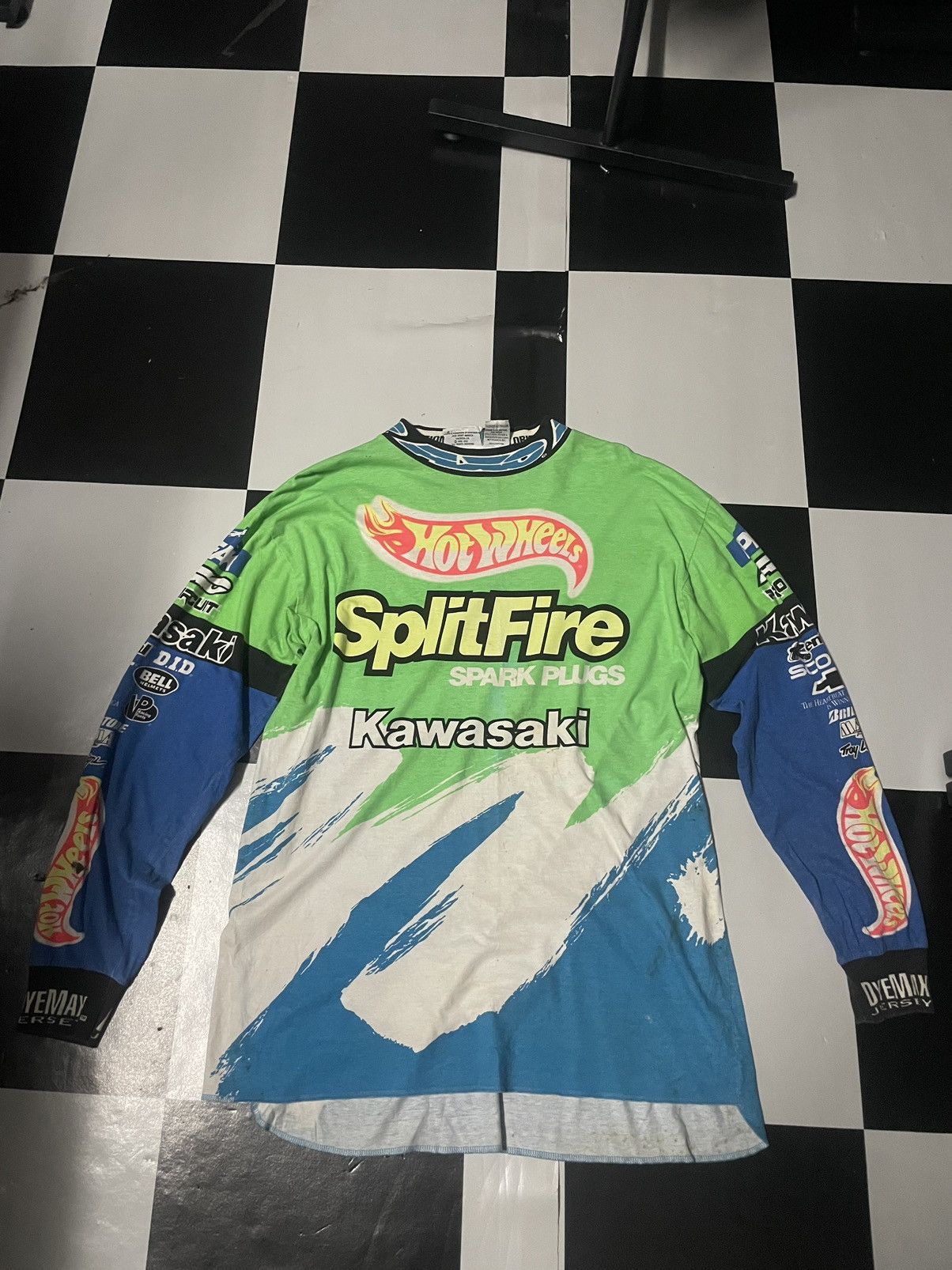 Other Vintage 1993 AXO Sport Team SplitFire Hot Wheels Kawasaki Size US M / EU 48-50 / 2 - 1 Thumbnail