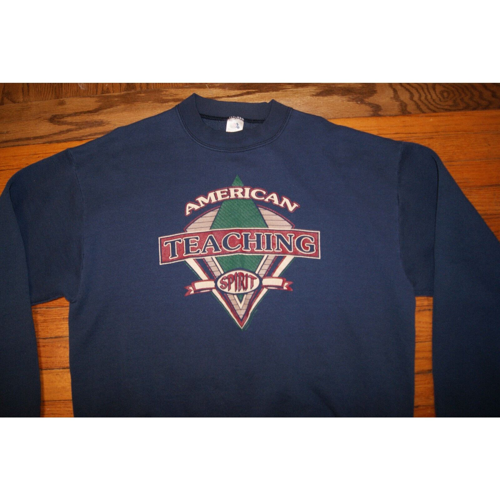 Fruit Of The Loom VTG American Teaching Spirit Crewneck 2XL Sweatshirt FOTL Size US XXL / EU 58 / 5 - 1 Thumbnail