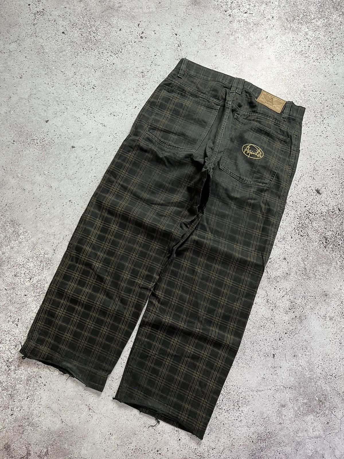 Pre-owned Distressed Denim X Jnco Vintage Aquila Jeans Parachutes Denim Jnco Style In Brown