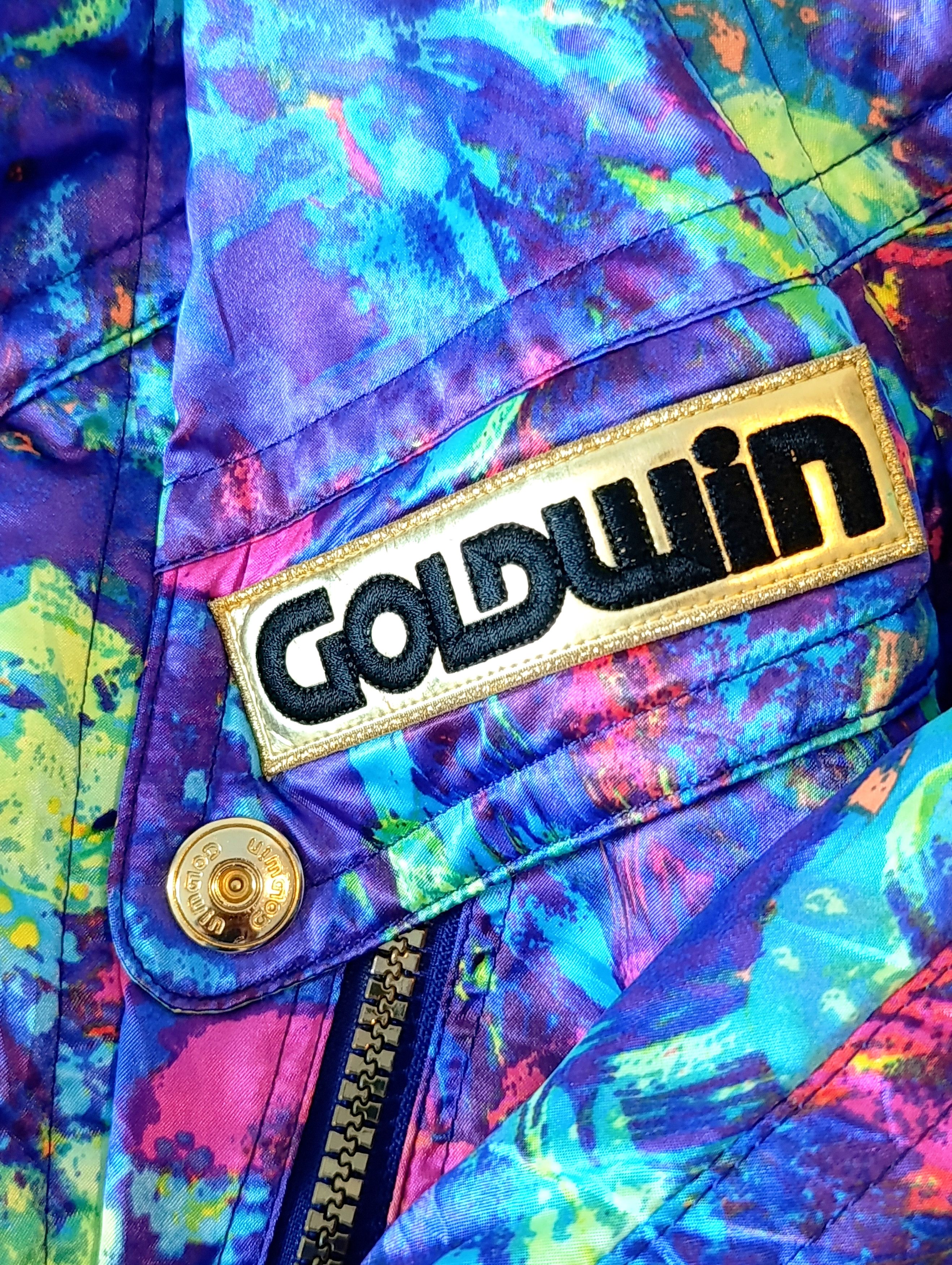 Goldwin 90s GOLDWIN "Electric Marble" Ski Jacket - Made in Japan Size US S / EU 44-46 / 1 - 5 Thumbnail