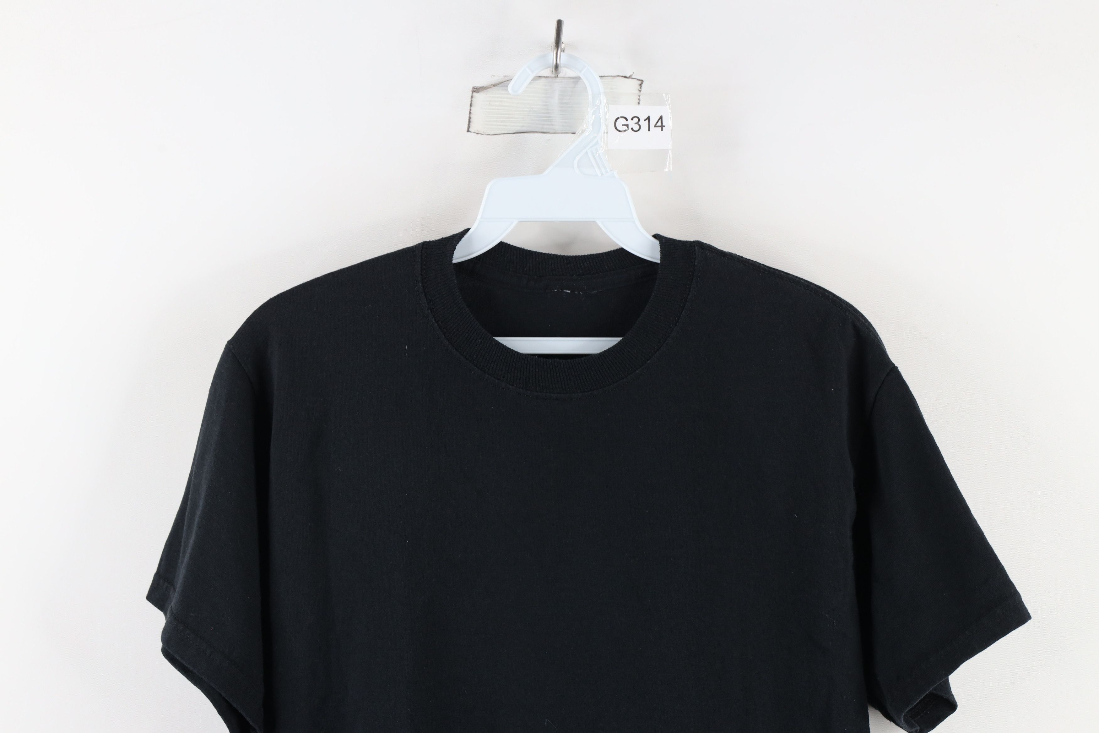 Vintage Vintage 90s Streetwear Blank Short Sleeve T-Shirt Black Size US S / EU 44-46 / 1 - 2 Thumbnail