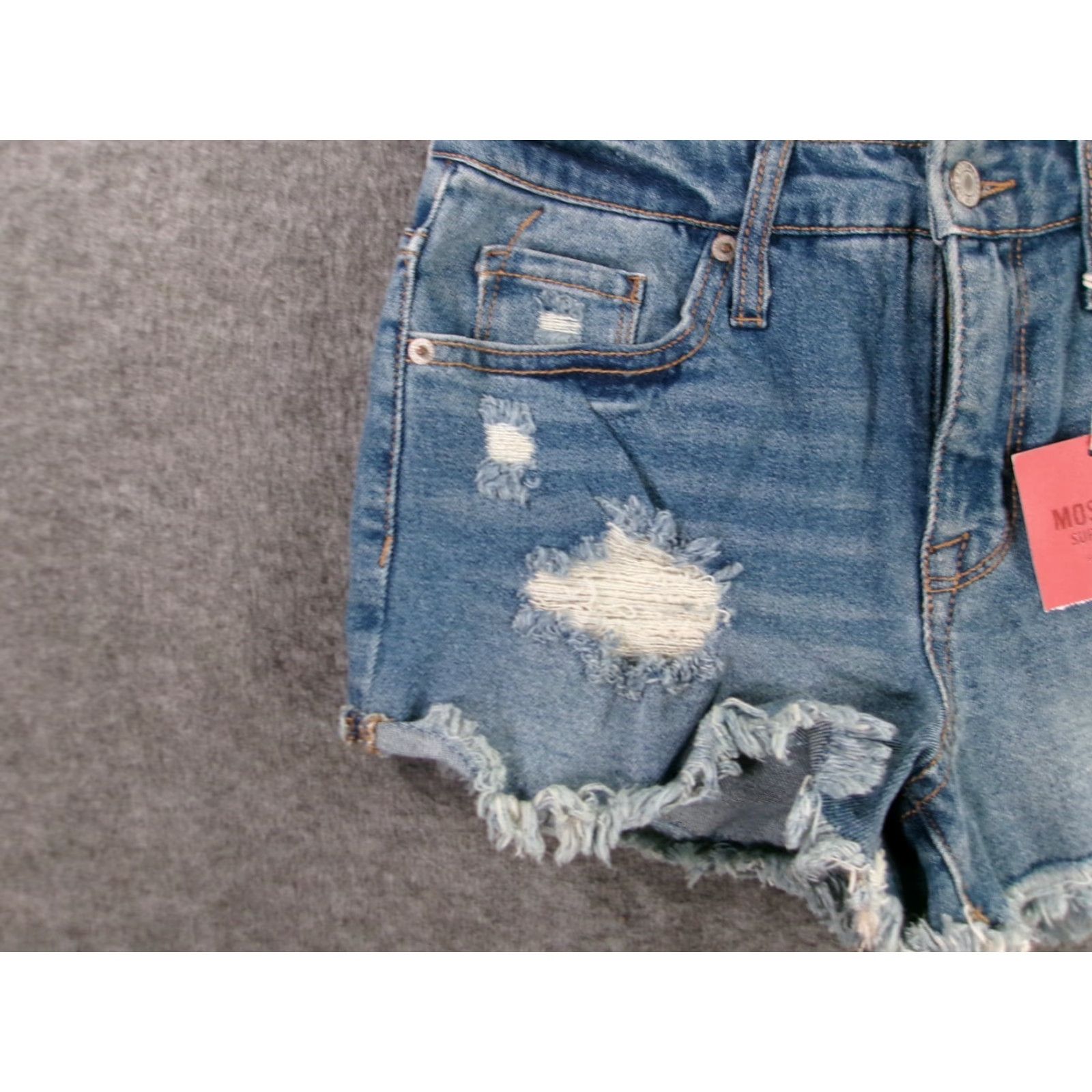 Mossimo Mossimo Cut Off Shorts Women 4 Blue Jorts Distressed Biker Daisy Duke Booty NEW Shirt Category? Size 27" / US 4 / IT 40 - 3 Thumbnail