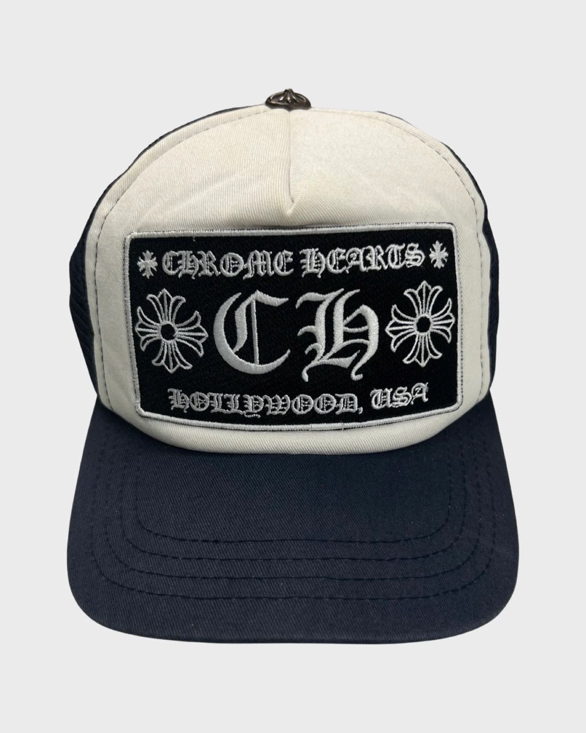CHROME HEARTS キャップ OS (ONE SIZE) 53-60 Chrome Hearts CHROME HEARTS NAVY BLUE TRUCKER HAT SZ:OS