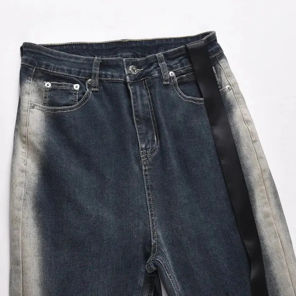 Japanese Brand × Jean Skinny Jeans Men Y2k Street Contrast Fashion Casual Slim Size US 30 / EU 46 - 5 Thumbnail