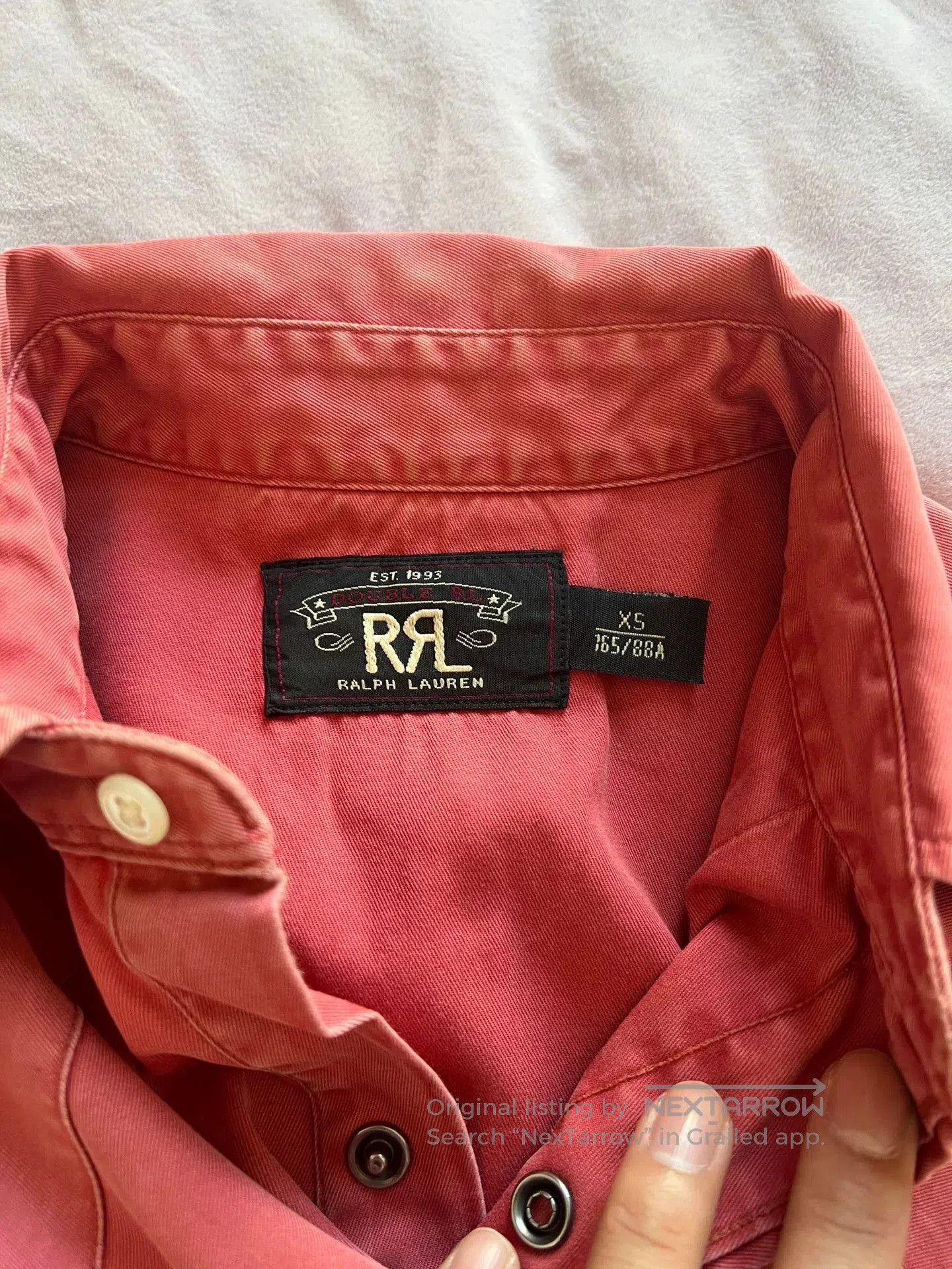 RRL Ralph Lauren classic ralph lauren western shirt in watermelon. Size US XS / EU 42 / 0 - 4 Thumbnail
