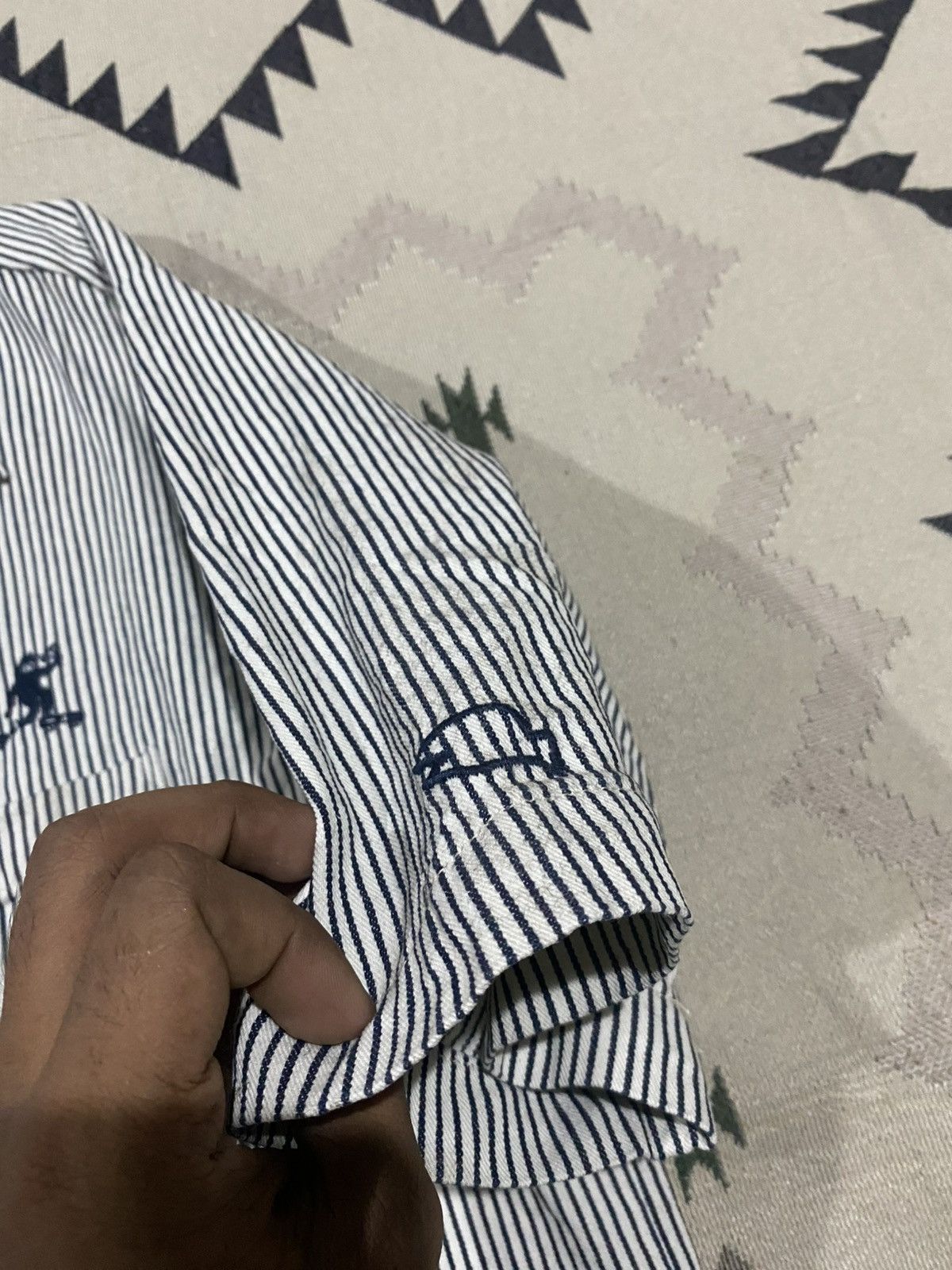Tony Hawk 2000s GU X TONY HAWK WORKWEAR BUTTON UP SPELLOUT ON BACK Size US L / EU 52-54 / 3 - 10 Thumbnail
