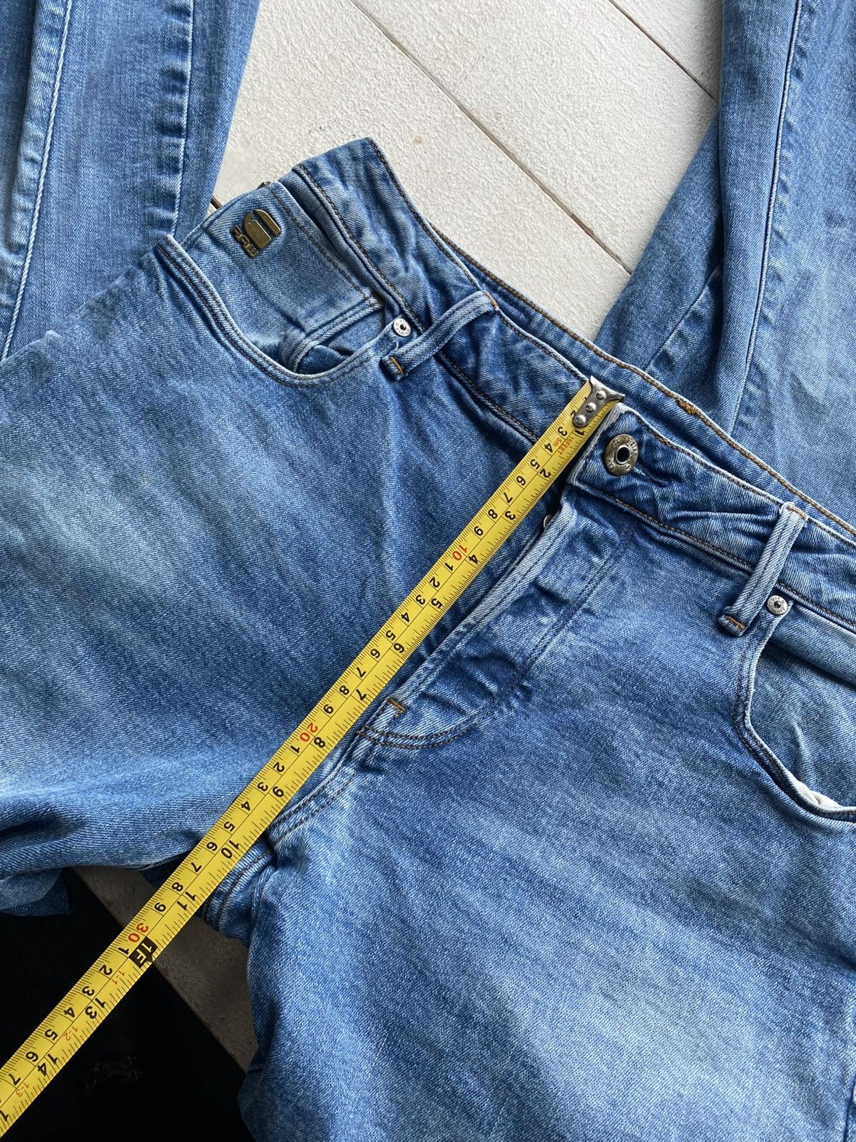 G-Star Vintage Y2K G-Star RAW Slim Tapered Blue Denim Jeans Stretch Size US 32 / EU 48 - 19 Thumbnail