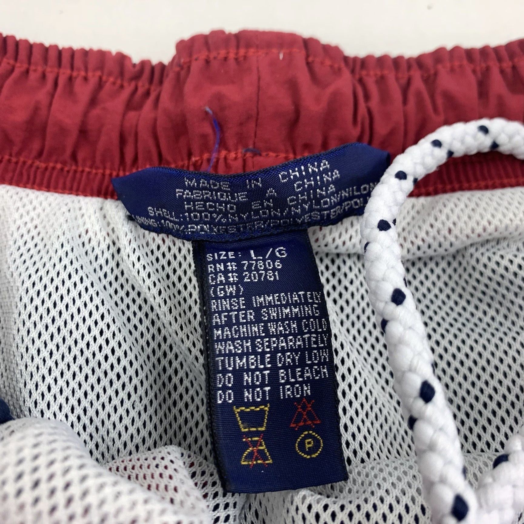 Tommy Hilfiger Vintage Tommy Hilfiger Swim Trunks Adult Large Blue Logo Flag Embroider 90s USA Size US 33 - 4 Thumbnail