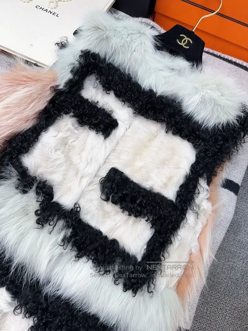 Fendi Fendi Colorful Double F Logo Mixed Fur Vest Jacket Size XS / US 0-2 / IT 36-38 - 3 Thumbnail