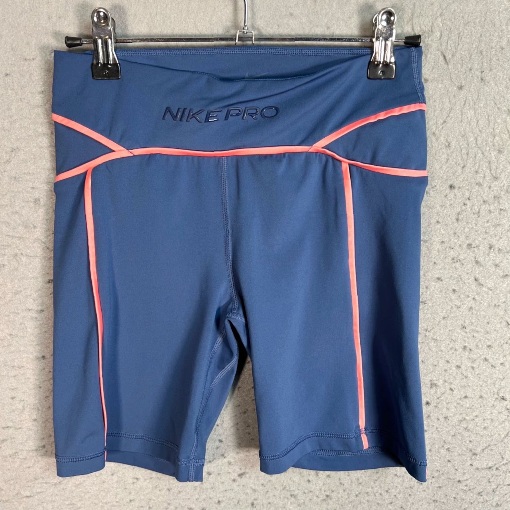 Nike Nike Pro Dri-Fit Womens Size Small Compression Biker Shorts Blue / Pink Athletic Size 28" / US 6 / IT 42 - 2 Thumbnail