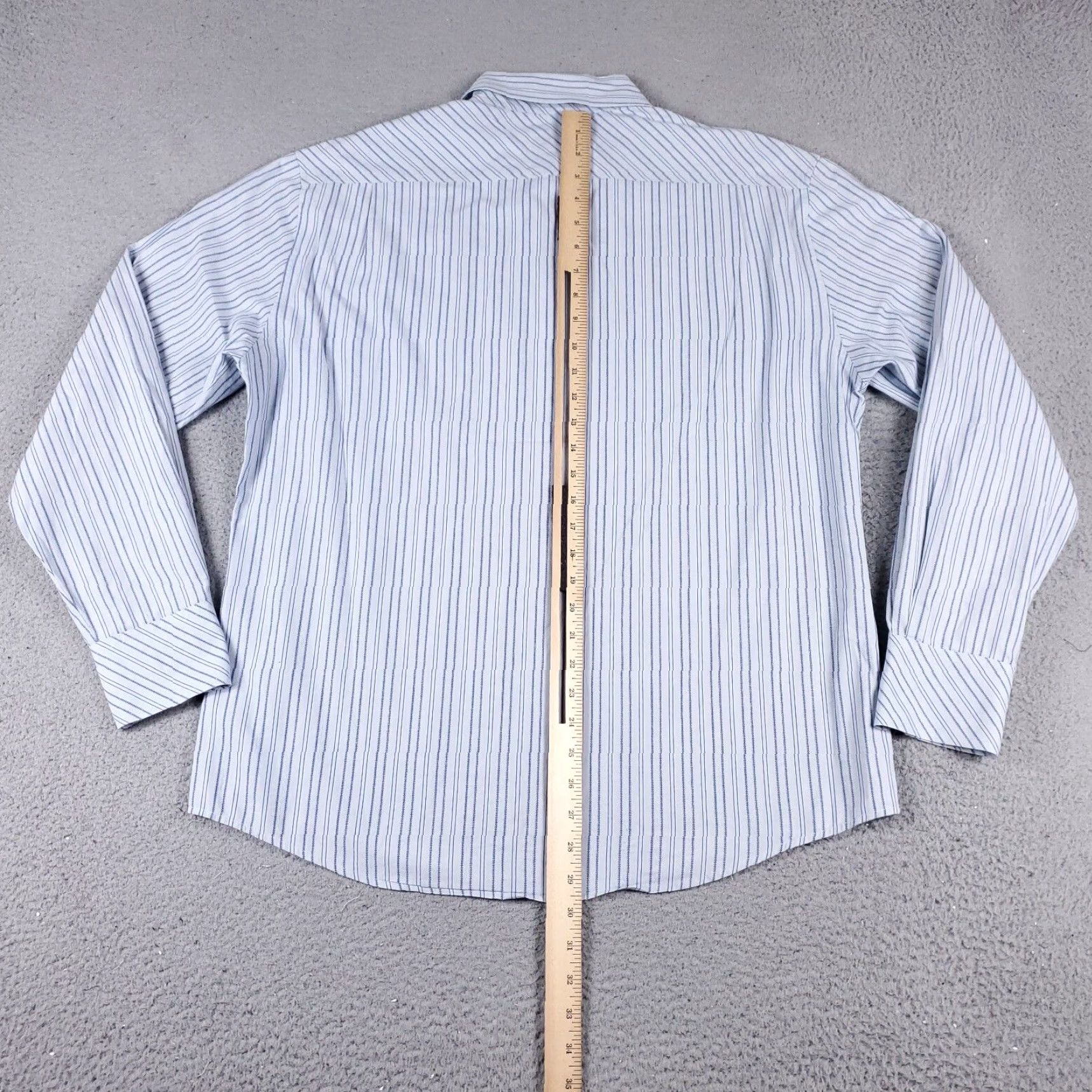 Ben Sherman VINTAGE Ben Sherman Shirt Mens Large Blue Striped Button-Up Long Sleeve (Note: Original is not vintage; remove "VINTAGE") Size US L / EU 52-54 / 3 - 4 Thumbnail