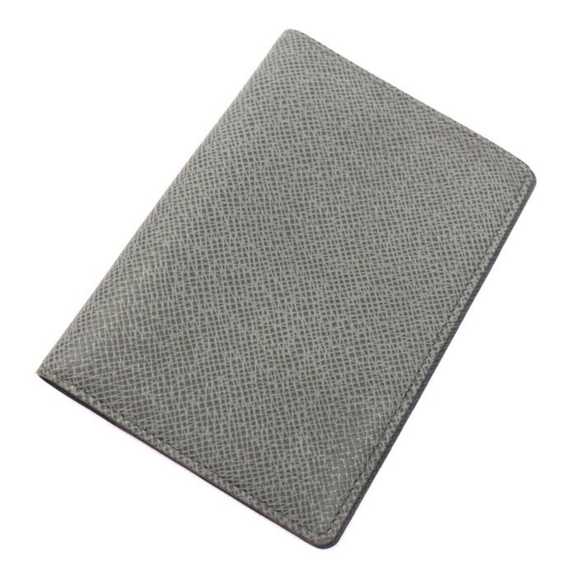 Louis Vuitton LOUIS VUITTON Couverture Passport Case Taiga Gray M32647 Unisex Size ONE SIZE - 1 Thumbnail