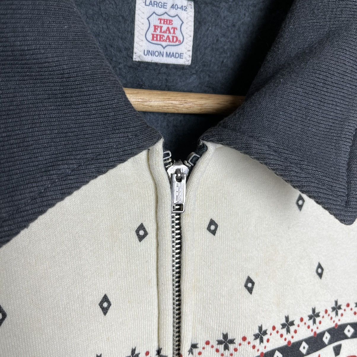 The Flat Head The Flat Head Union Made Zip Up Sweater Jacket Size US L / EU 52-54 / 3 - 8 Thumbnail