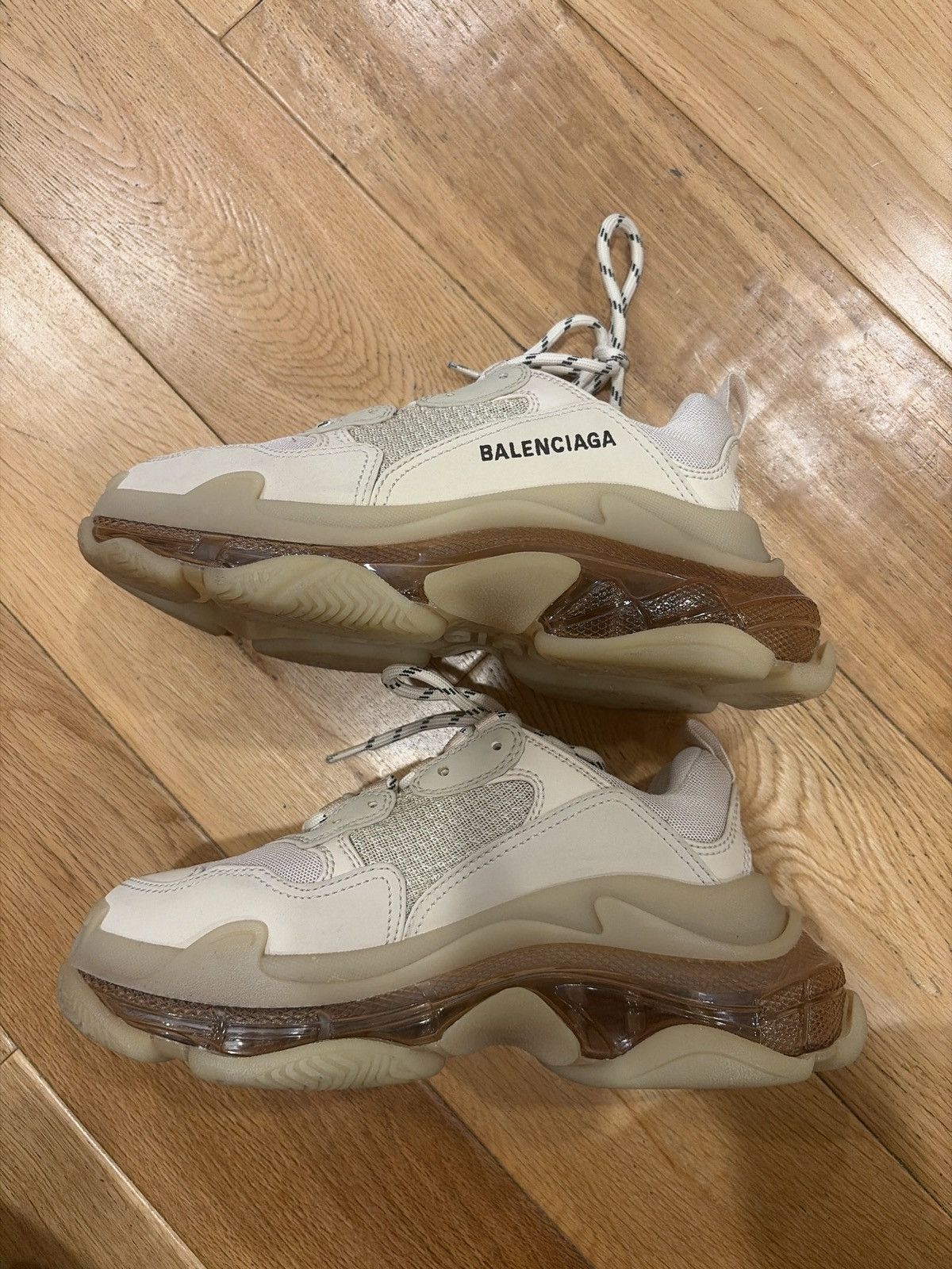 Balenciaga Balenciaga Triple S Clear Sole Off-White Sneaker Size US 7 / IT 37 - 9 Thumbnail