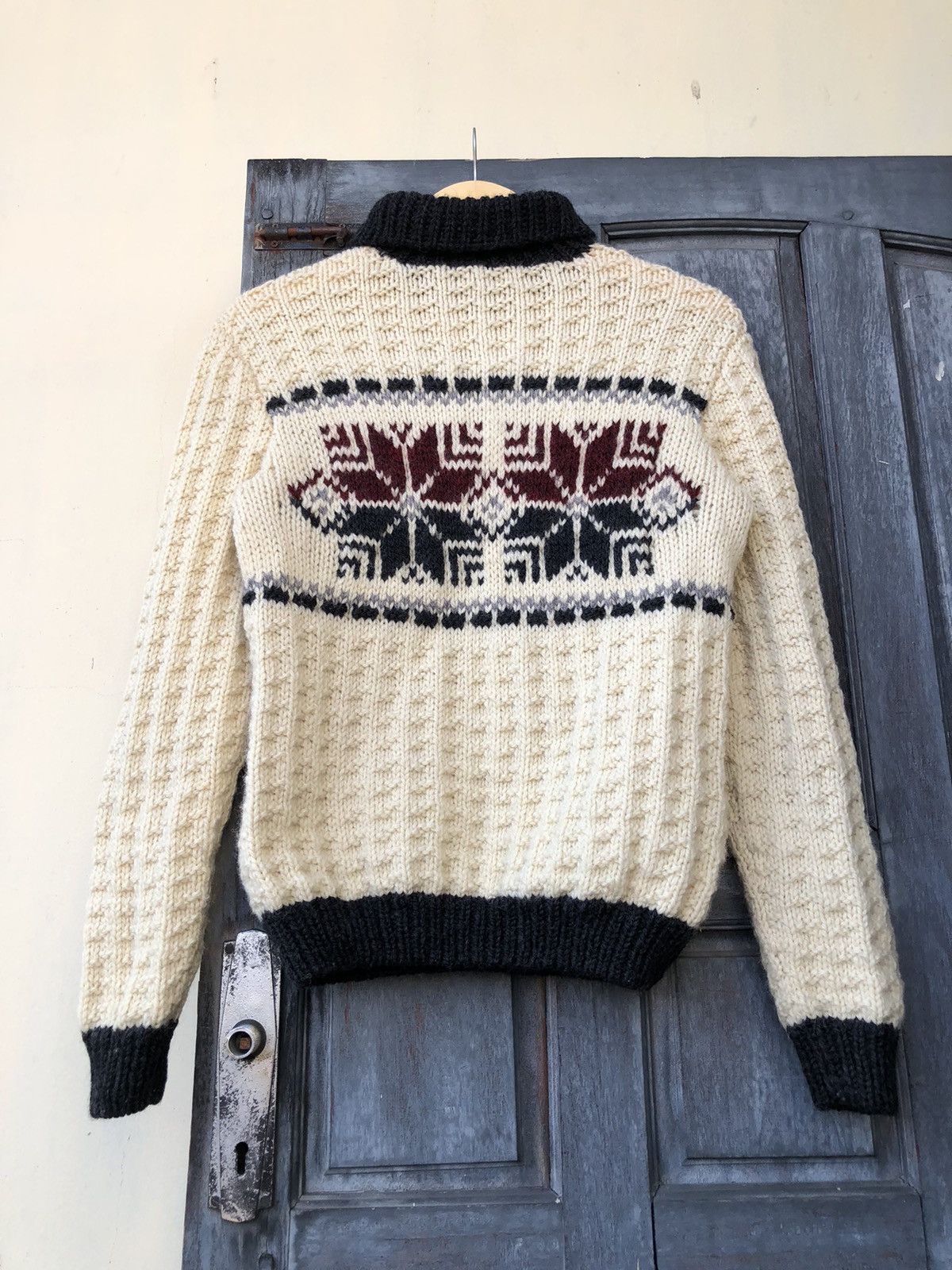 Vintage Sweet Grandma Handmade Knit With Snow Graphic on Both Side Size US S / EU 44-46 / 1 - 15 Thumbnail