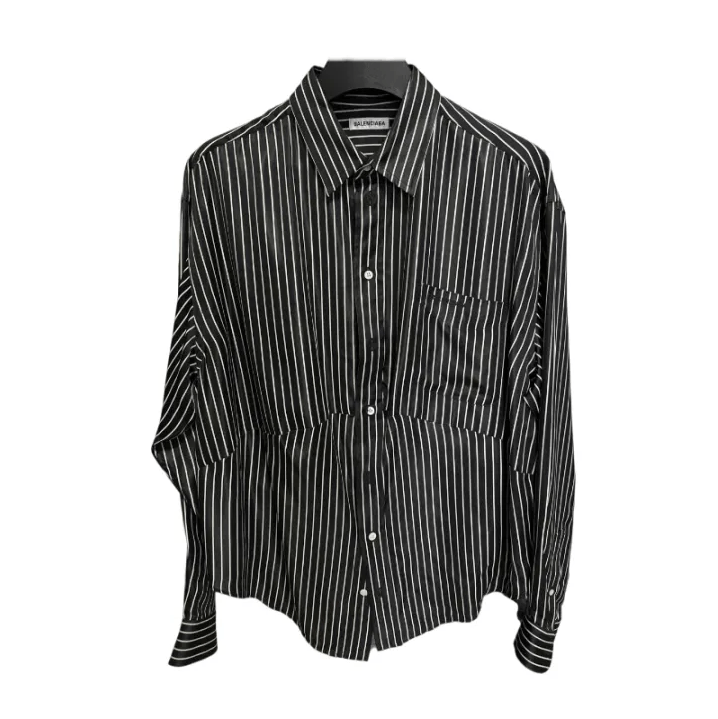 Balenciaga Striped Black and White Shirt