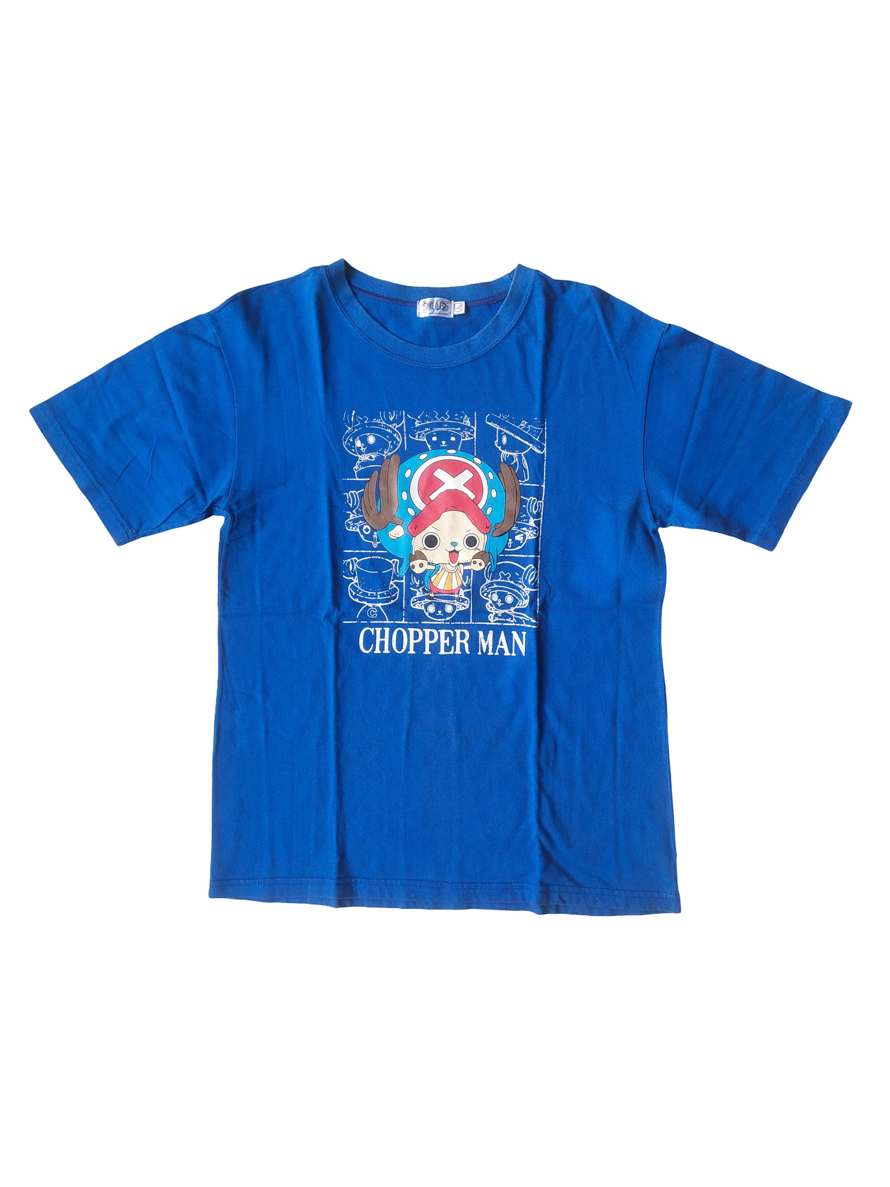 Anime Vintage One Piece Chopper Man Blue Anime Tee Size US M / EU 48-50 / 2 - 1 Thumbnail