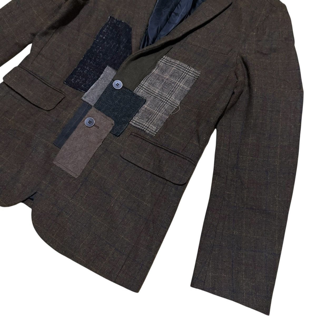 Japanese Brand Vintage Vikingar Patchwork Blazer Kapital Inspired Size 40R - 5 Thumbnail