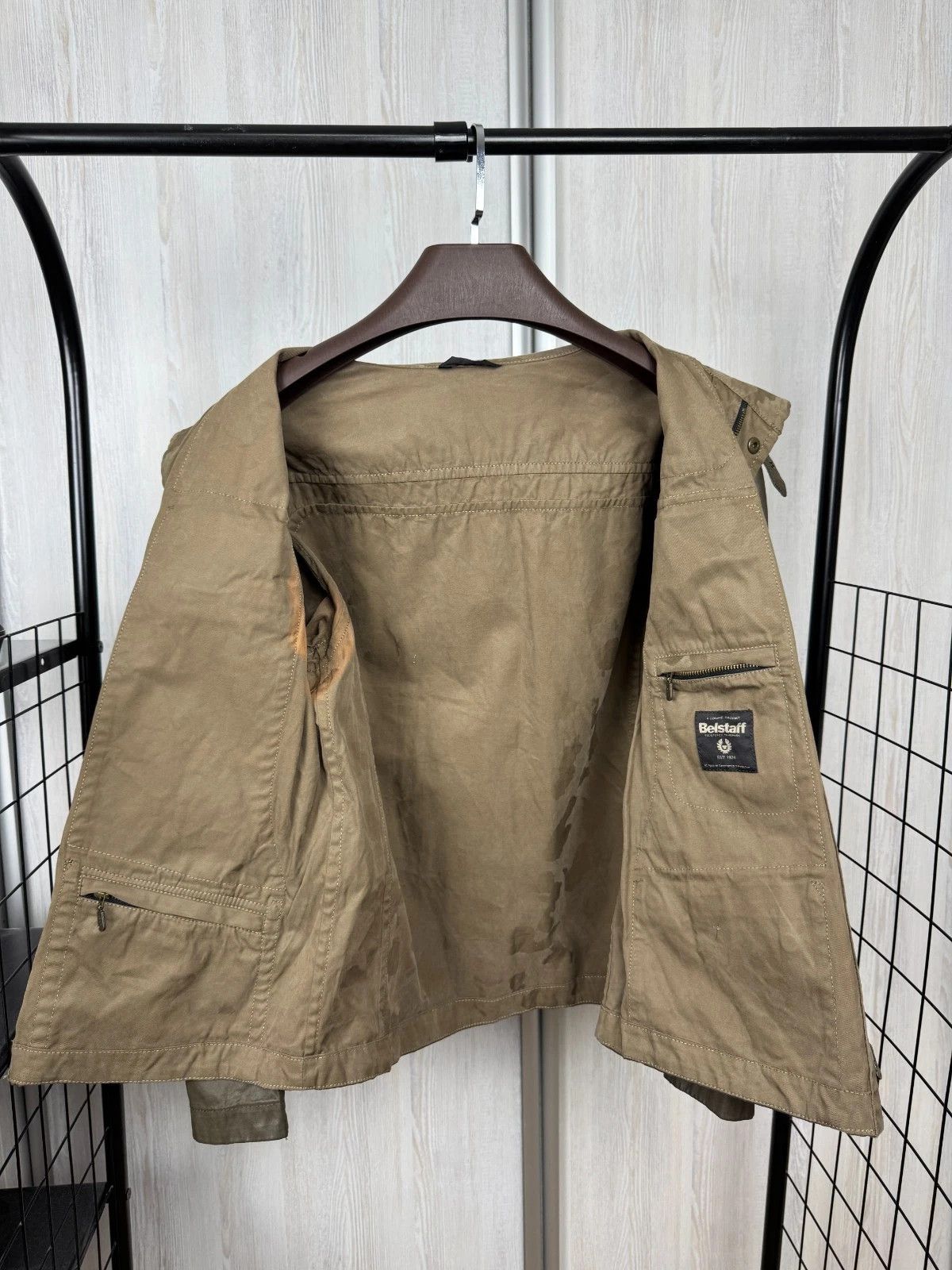 Belstaff Belstaff New Maple khaki green luxury jacket moto jacket Size US M / EU 48-50 / 2 - 18 Thumbnail