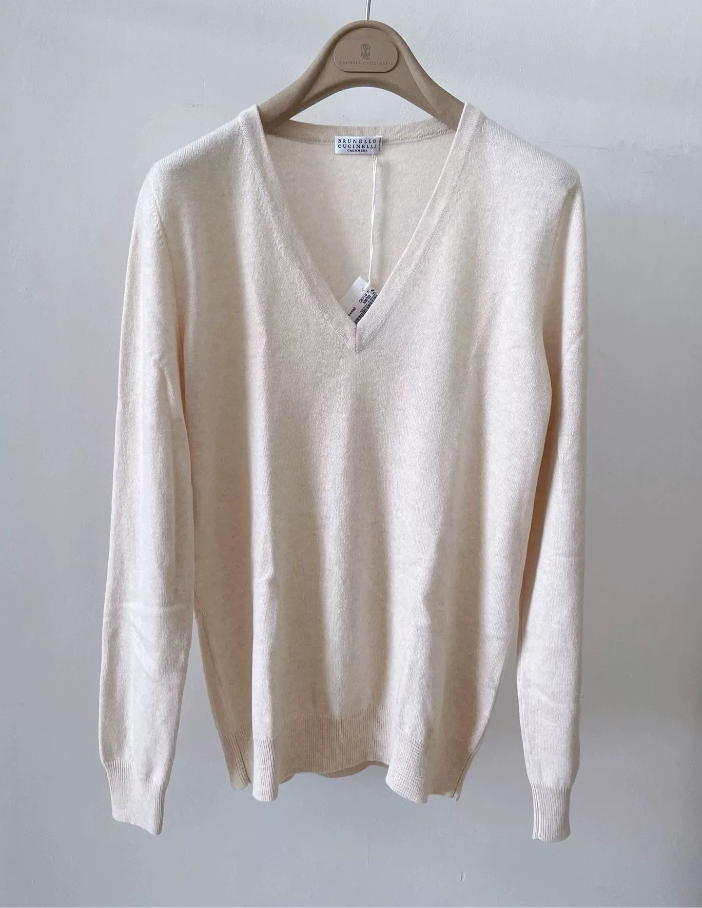 Brunello Cucinelli Brunello Cucinelli V-Neck Cashmere Sweater Size US M / EU 48-50 / 2 - 1 Thumbnail