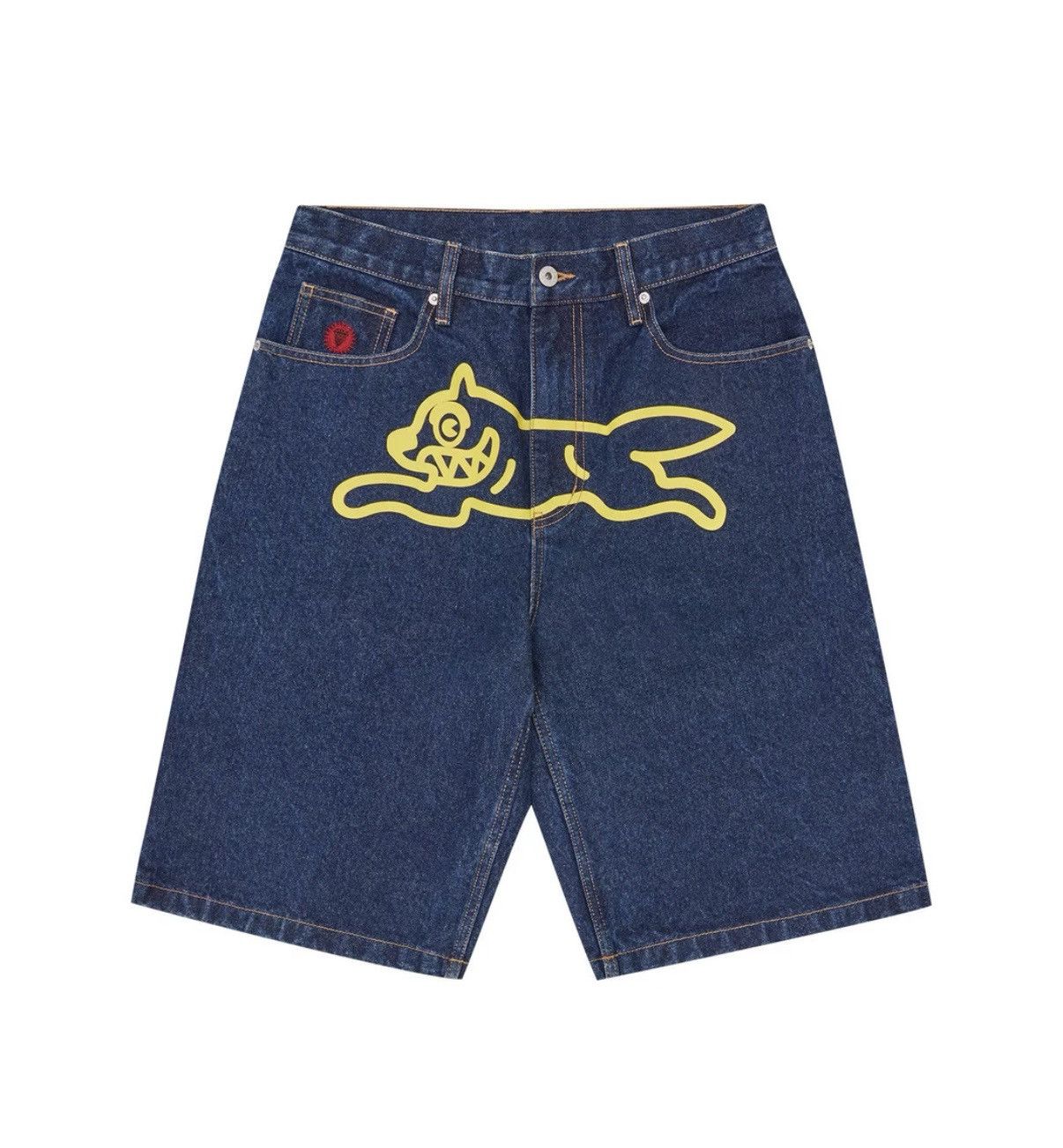 Billionaire Boys Club Billionaire Boys Club BBC ICECREAM Flying Dog Denim Shorts Size US 32 / EU 48 - 8 Thumbnail