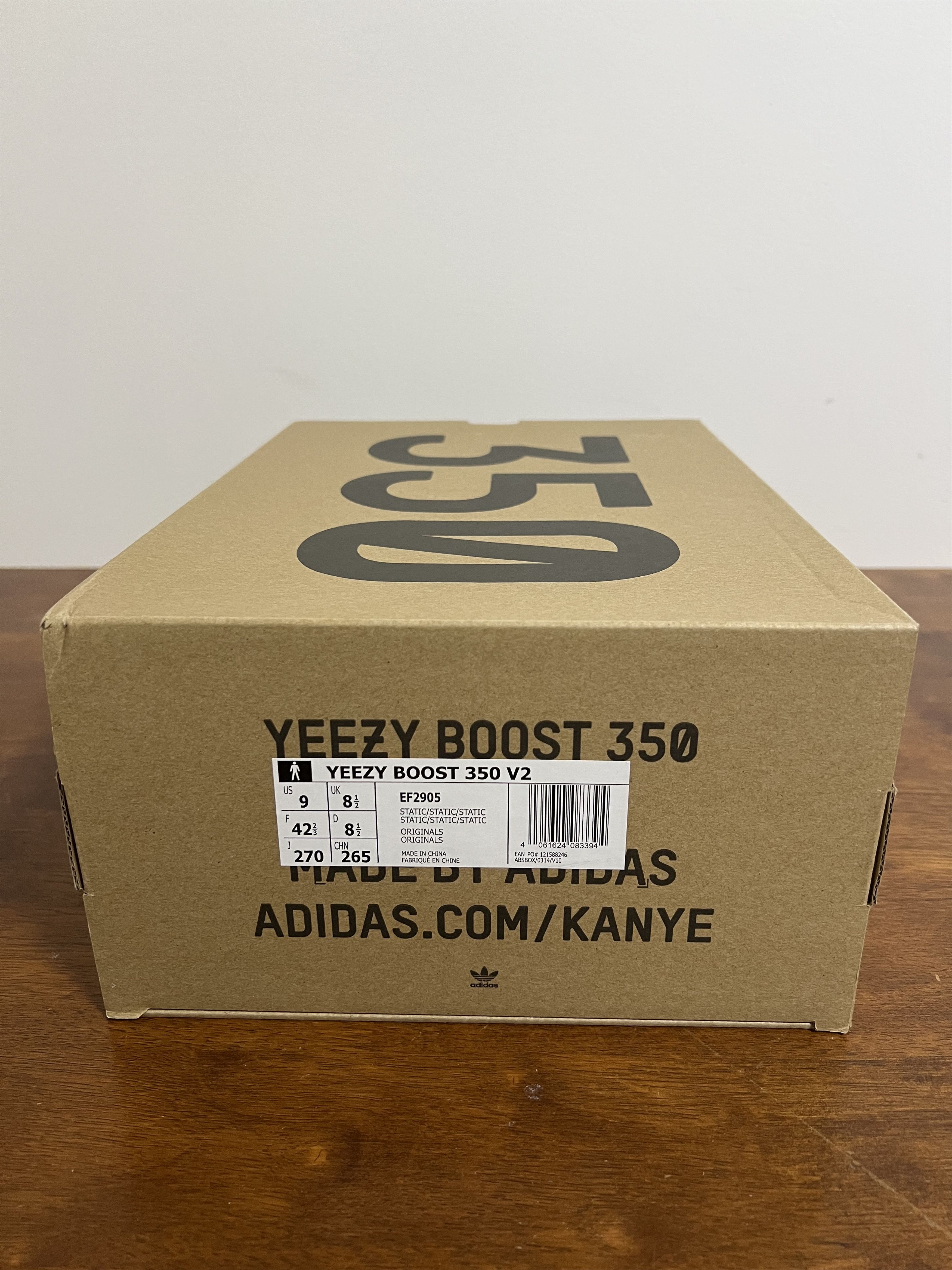 Adidas 💚 Adidas Yeezy Boost 350 V2 Static (Non-Reflective) NEW Size US 9 / EU 42 - 12 Thumbnail
