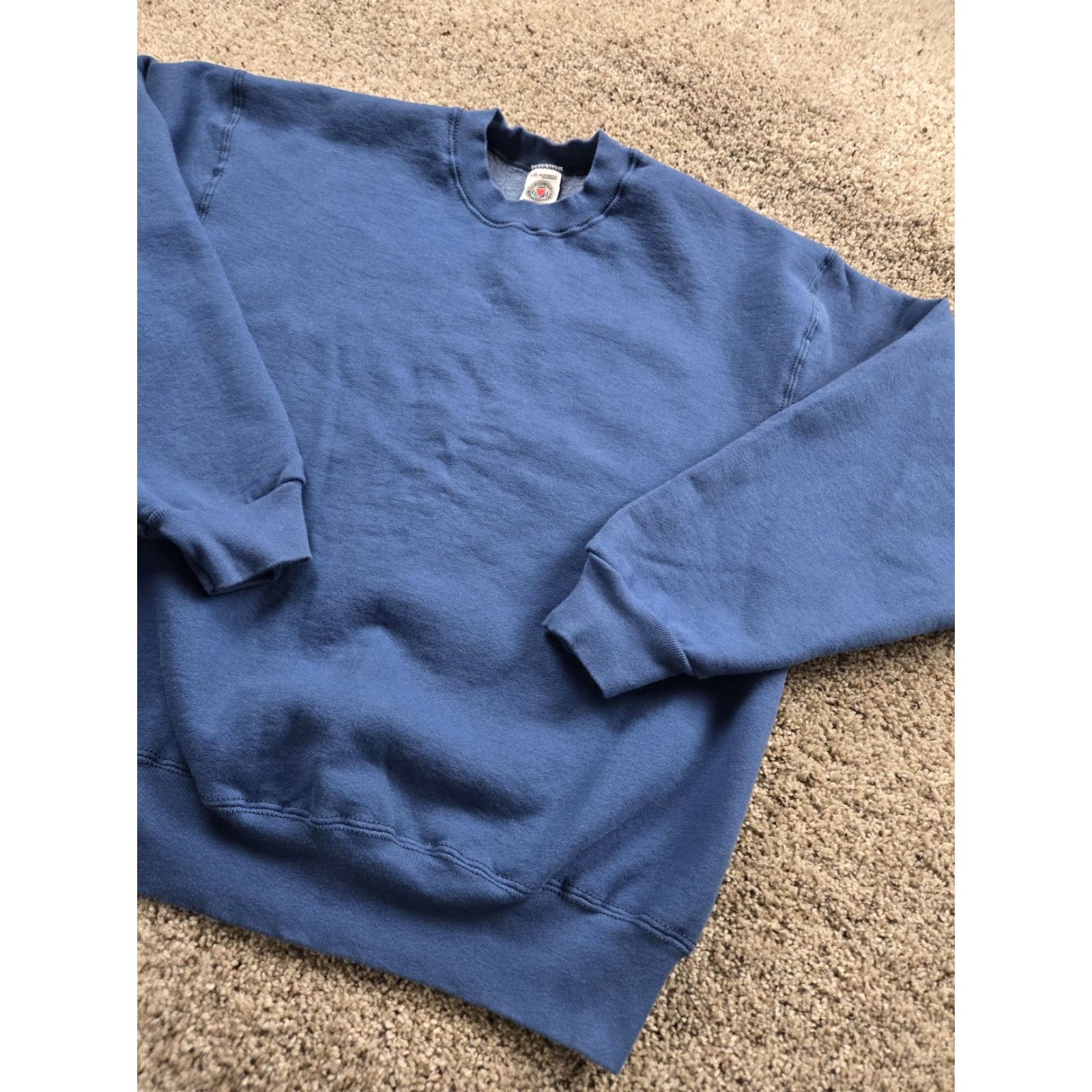 Vintage VINTAGE Munsingwear Sweatshirt Mens Large Blue Crewneck Cotton Made USA 90s Size US L / EU 52-54 / 3 - 2 Thumbnail