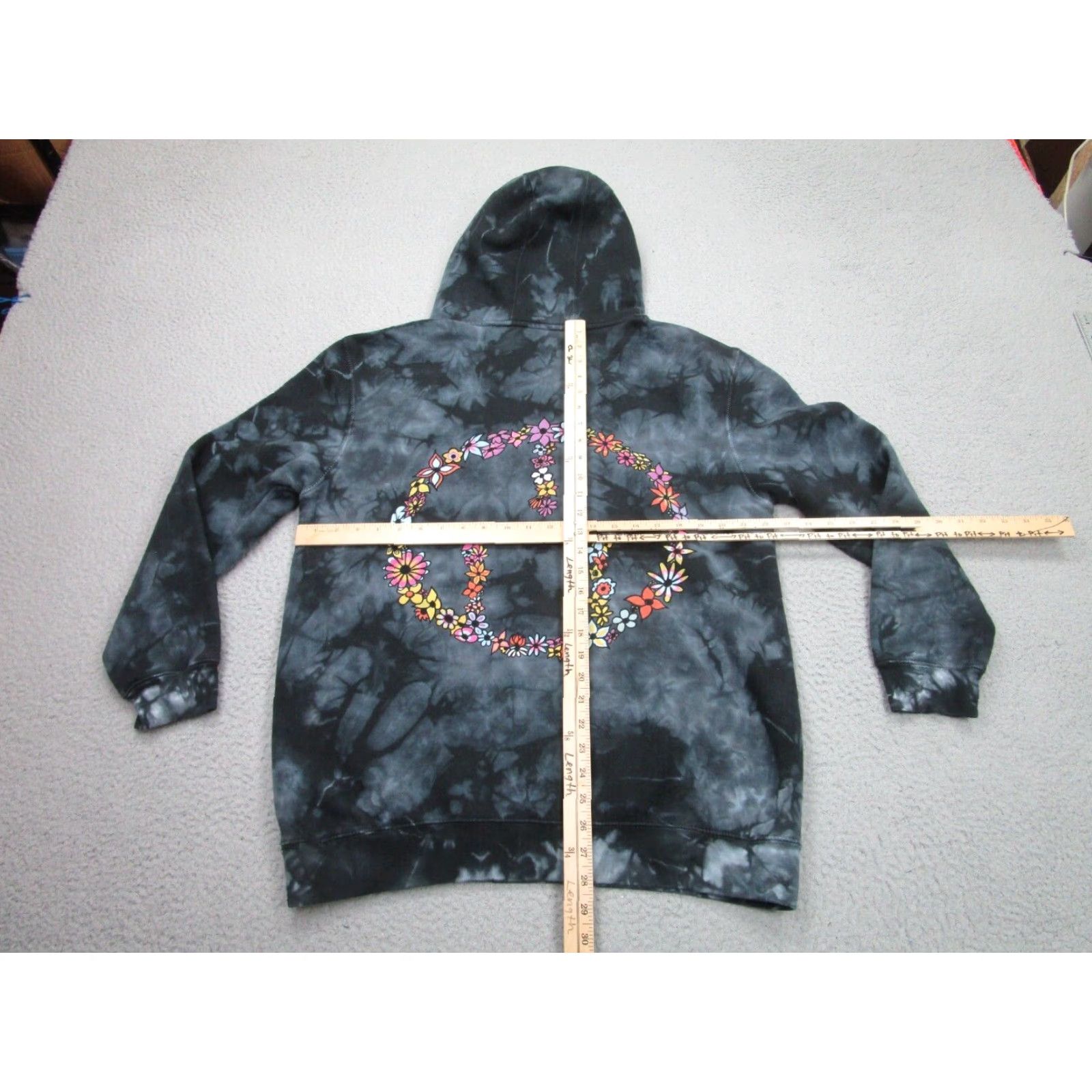 Msftsrep MSFTS Rep Gray Tie Dye Hoodie Sweatshirt Men's Medium Jaden Smith 90s Style Pullover Size US M / EU 48-50 / 2 - 6 Thumbnail