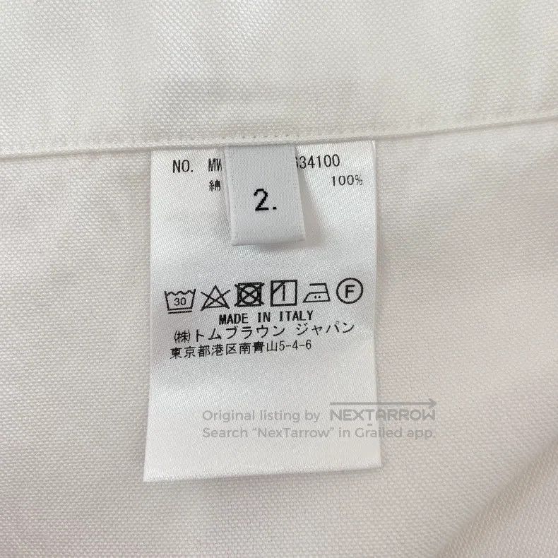 Thom Browne Thom Browne White shirt Size US M / EU 48-50 / 2 - 8 Thumbnail