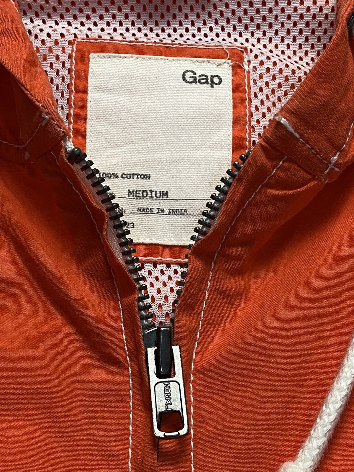 Gap 03/13' GAP Striped Hooded Lava Orange V/304206 Size US M / EU 48-50 / 2 - 7 Thumbnail
