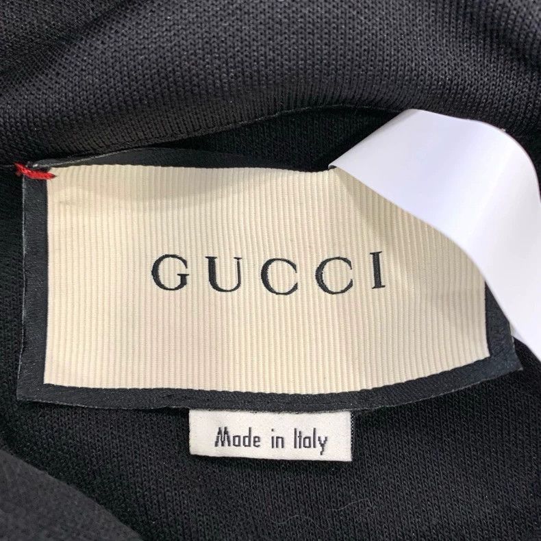 Gucci Gucci Double-sleeved webbing rhinestone trim hooded black Size US S / EU 44-46 / 1 - 3 Thumbnail
