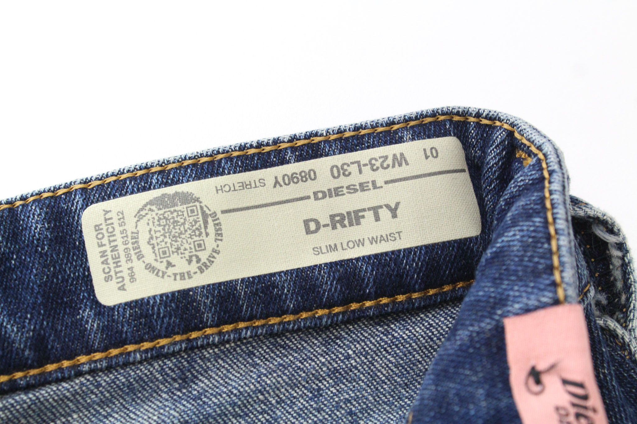 Diesel D-RIFTY 0890Y W23/L30 Blue Girls Jeans 71339 Size 23" - 5 Thumbnail