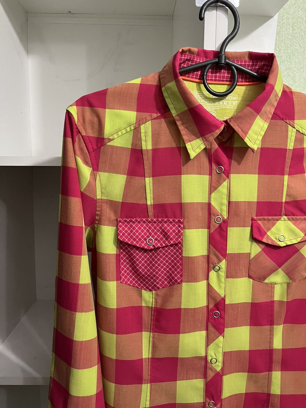 ORTOVOX Ortovox Merino Cool Shirt – Multicolor Plaid – Size M Size US M / EU 48-50 / 2 - 2 Thumbnail