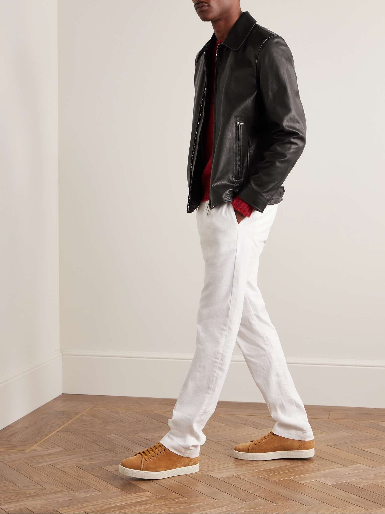 Loro Piana o1w1db10824 Salinar Leather Jacket in Black Size US L / EU 52-54 / 3 - 2 Thumbnail