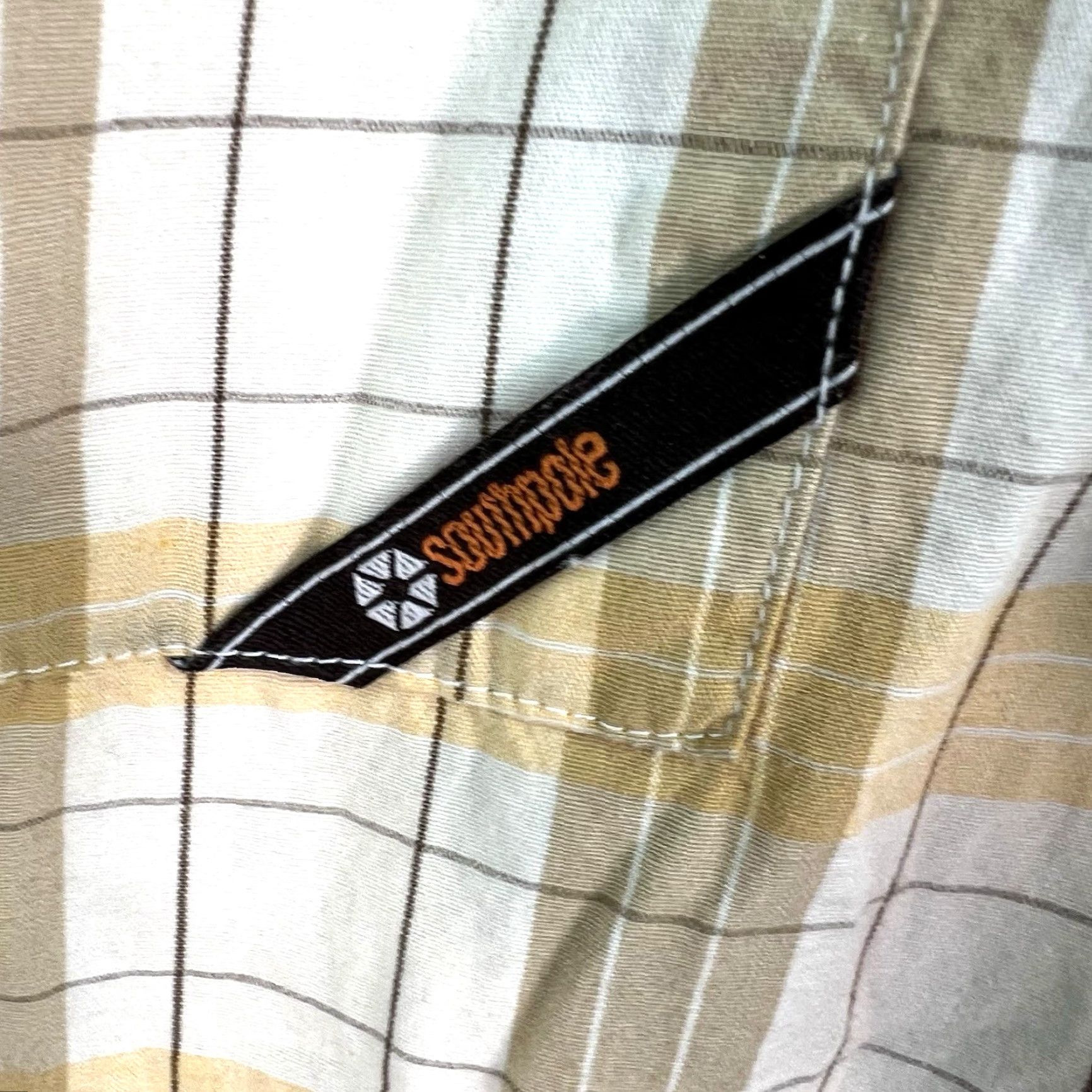 Southpole VTG South Pole Plaid Button-Up Shirt Mens L Yellow Y2K Hip Hop Retro Style Button-Up Shirt Size US L / EU 52-54 / 3 - 2 Thumbnail