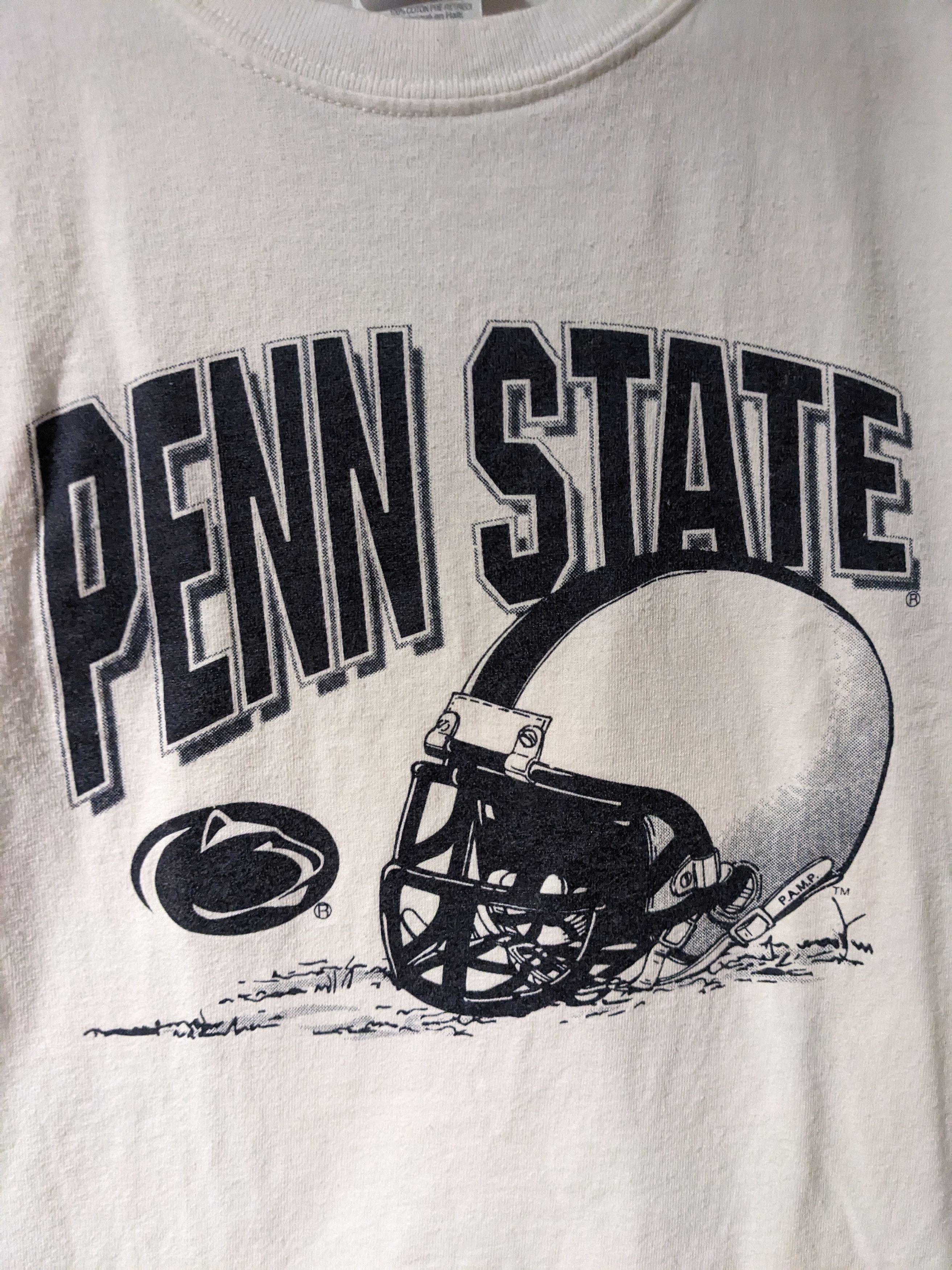 Vintage Vintage Y2K Penn State College Football Helmet T-Shirt Size US M / EU 48-50 / 2 - 2 Thumbnail