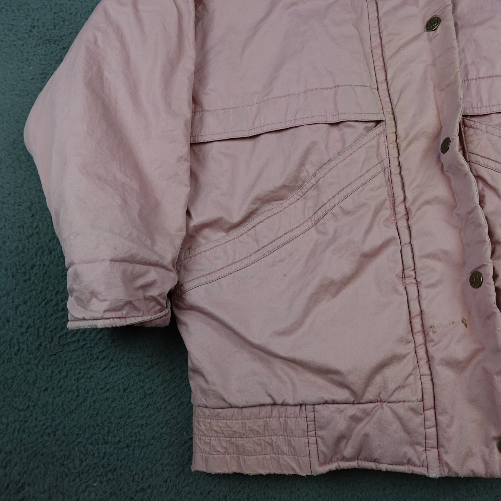 Eddie Bauer VINTAGE Eddie Bauer Jacket Womens Small Pink Goose Down Puffer Snap Front 80s Size S / US 4 / IT 40 - 3 Thumbnail