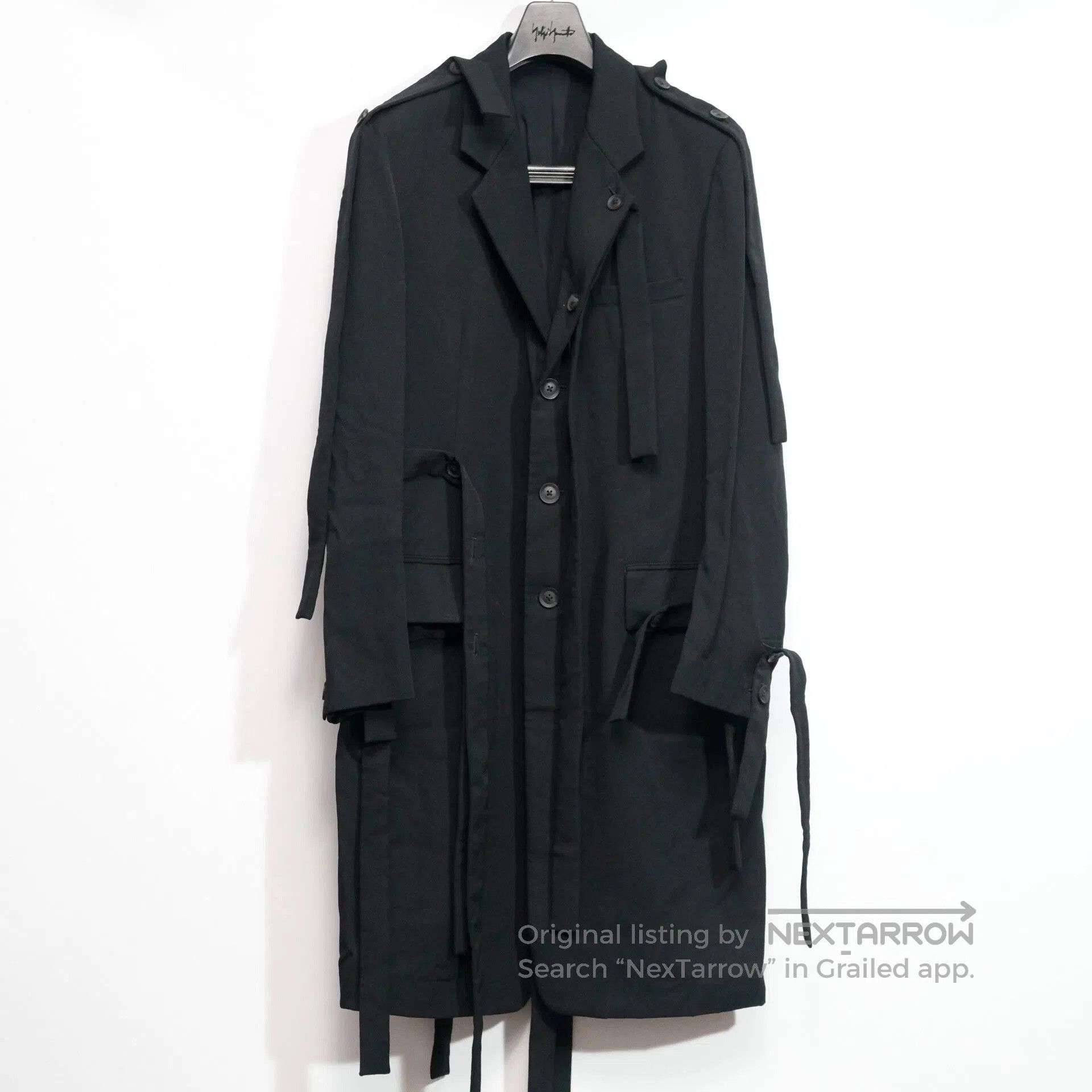 Yohji Yamamoto Yohji Yamamoto Long Coat with ribbons. Size US M / EU 48-50 / 2 - 1 Thumbnail