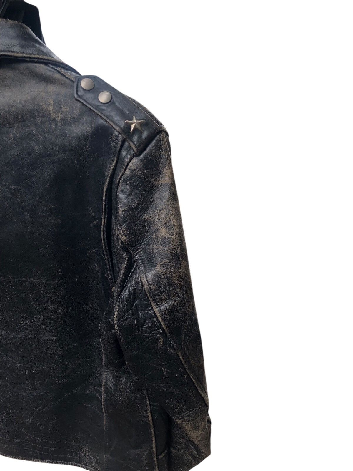 Leather × Vintage Steerhide Vintage Double Collar Leather Jacket Size US M / EU 48-50 / 2 - 11 Thumbnail