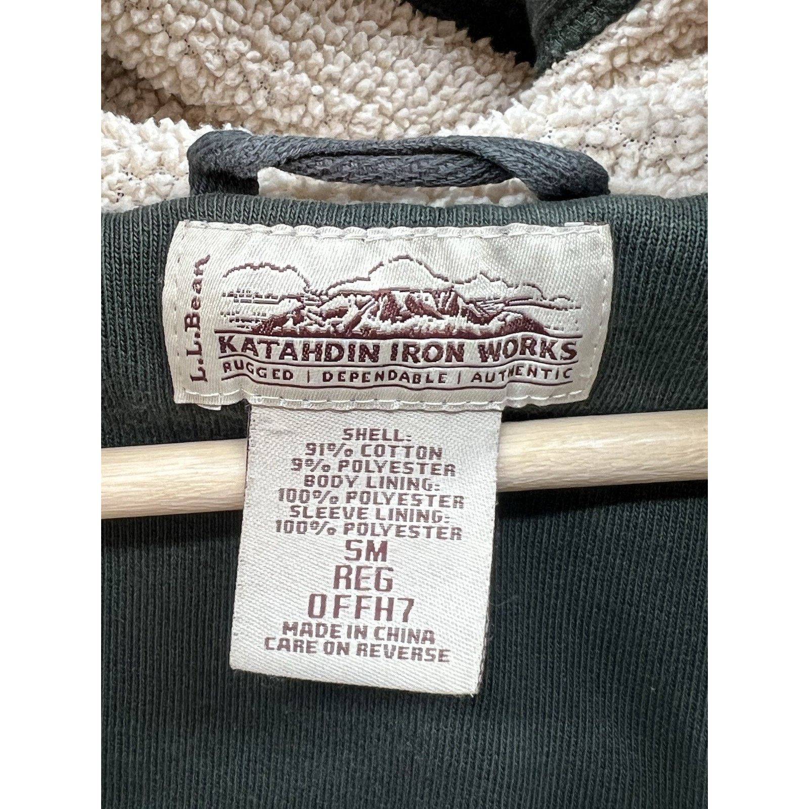 L.L. Bean LL Bean Katahdin Iron Works Sweatshirt Sherpa Lined 0FFH7 Size US S / EU 44-46 / 1 - 3 Thumbnail
